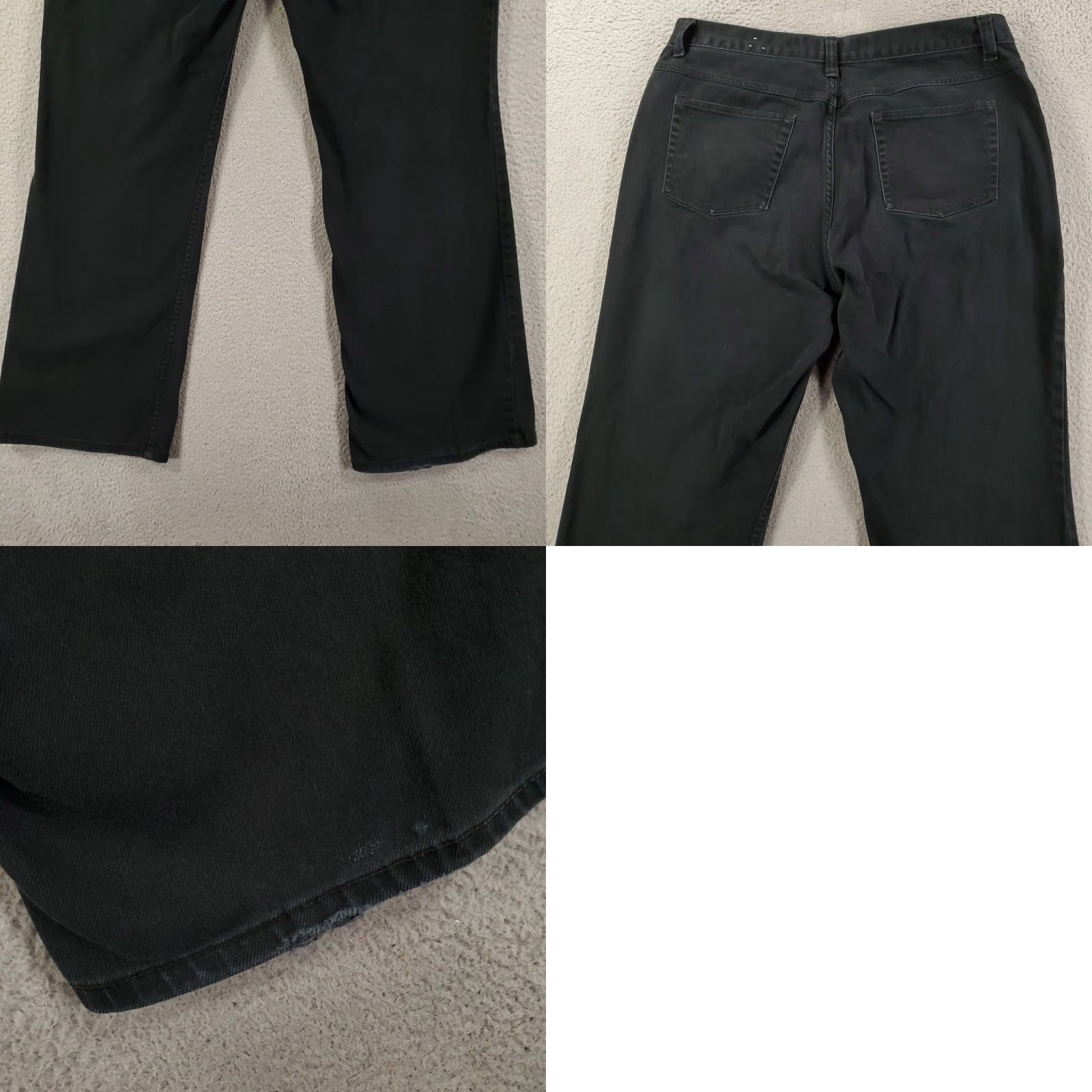 Vintage Rockies Jeans Womens Juniors 17 Long 36x32 Relaxed Low Rise Y2K Boot Cut Denim Black 5-Pocket Womens jeans 90s Southwestern Cowboy Logo Rocks Rockies Size 25" / US 0 / IT 36 - 9 Thumbnail