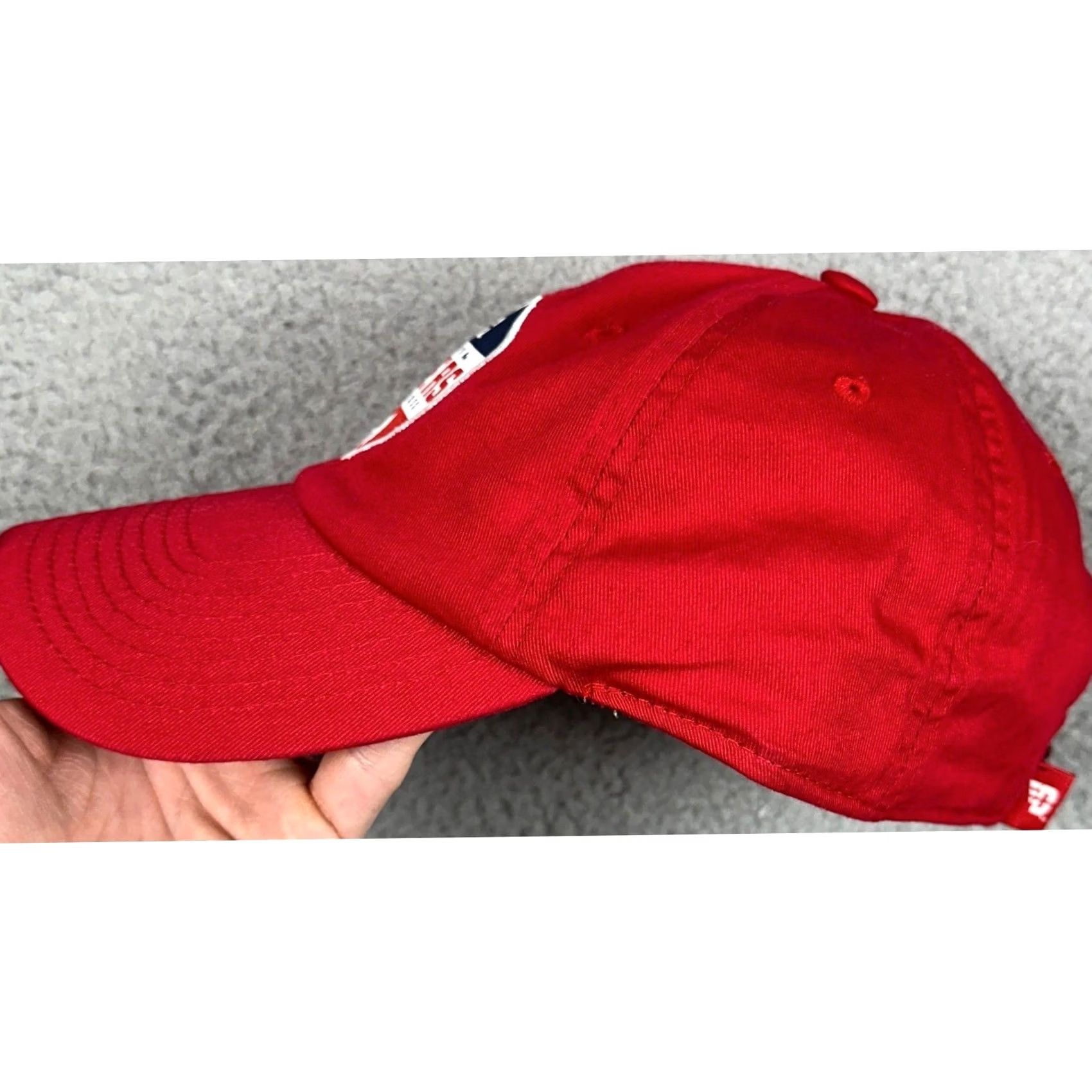 Vintage VINTAGE Dayton Flyers Hat Red Cap Adjustable Strap Logo Mens Adults One Size University Cap Size ONE SIZE - 3 Thumbnail