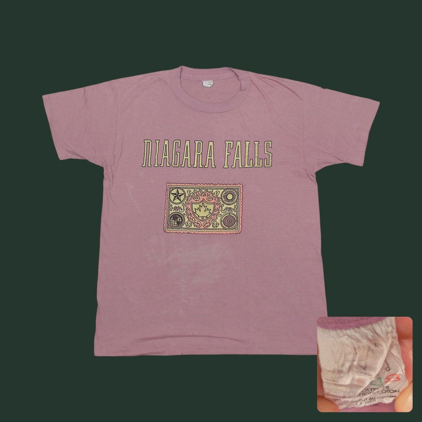 Vintage Vintage 80s Niagara Falls Single Stitch Faded Tee Size US L / EU 52-54 / 3 - 1 Thumbnail