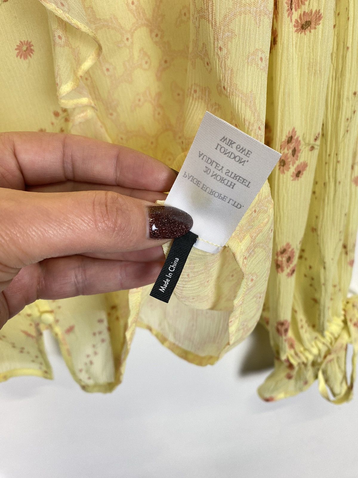 Paige Designer Paige Silk Blouse Shirt Ladies Size S Yellow Luxury Size S / US 4 / IT 40 - 9 Thumbnail