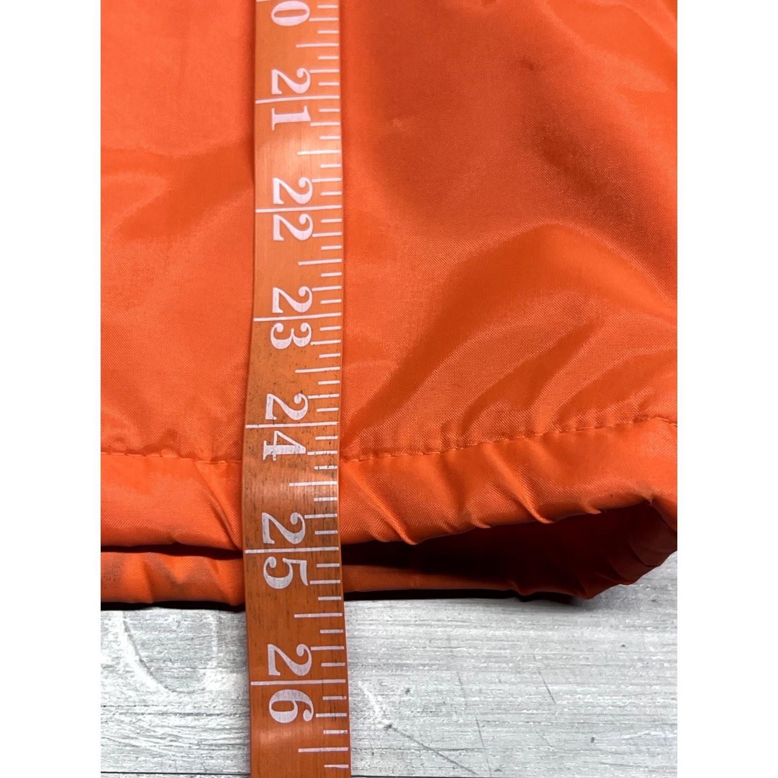 Vintage VINTAGE Don Alleson Athletic Bomber Jacket Nylon Snap Fleece Lined Blaze Orange Size S/M Unisex Adults Size US S / EU 44-46 / 1 - 8 Thumbnail