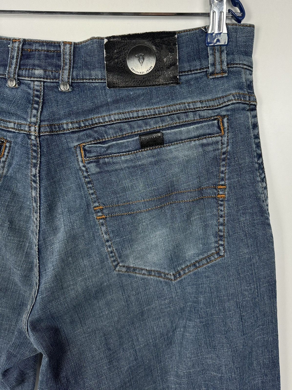 Designer Trussardi Denim Cotton Boot Pant Jeans Size US 34 / EU 50 - 13 Thumbnail