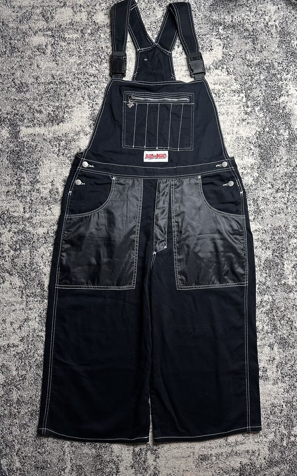 Japanese Brand BAD MAD Utility Rare Vintage Denim Rap Jeans Y2K Size US 34 / EU 50 - 1 Thumbnail