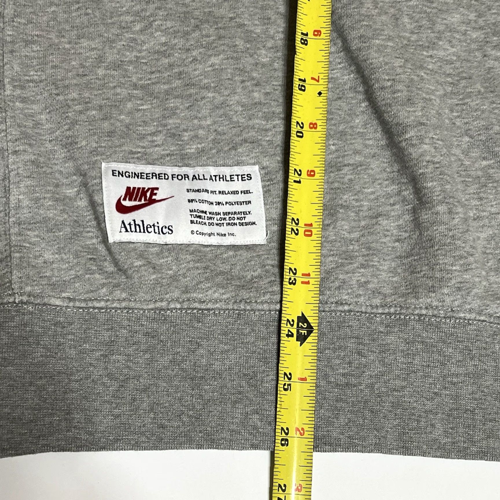 Nike Nike Athletics One Day At A Time Crew Neck Sweatshirt Pullover Mens Medium Gray Size US M / EU 48-50 / 2 - 6 Thumbnail