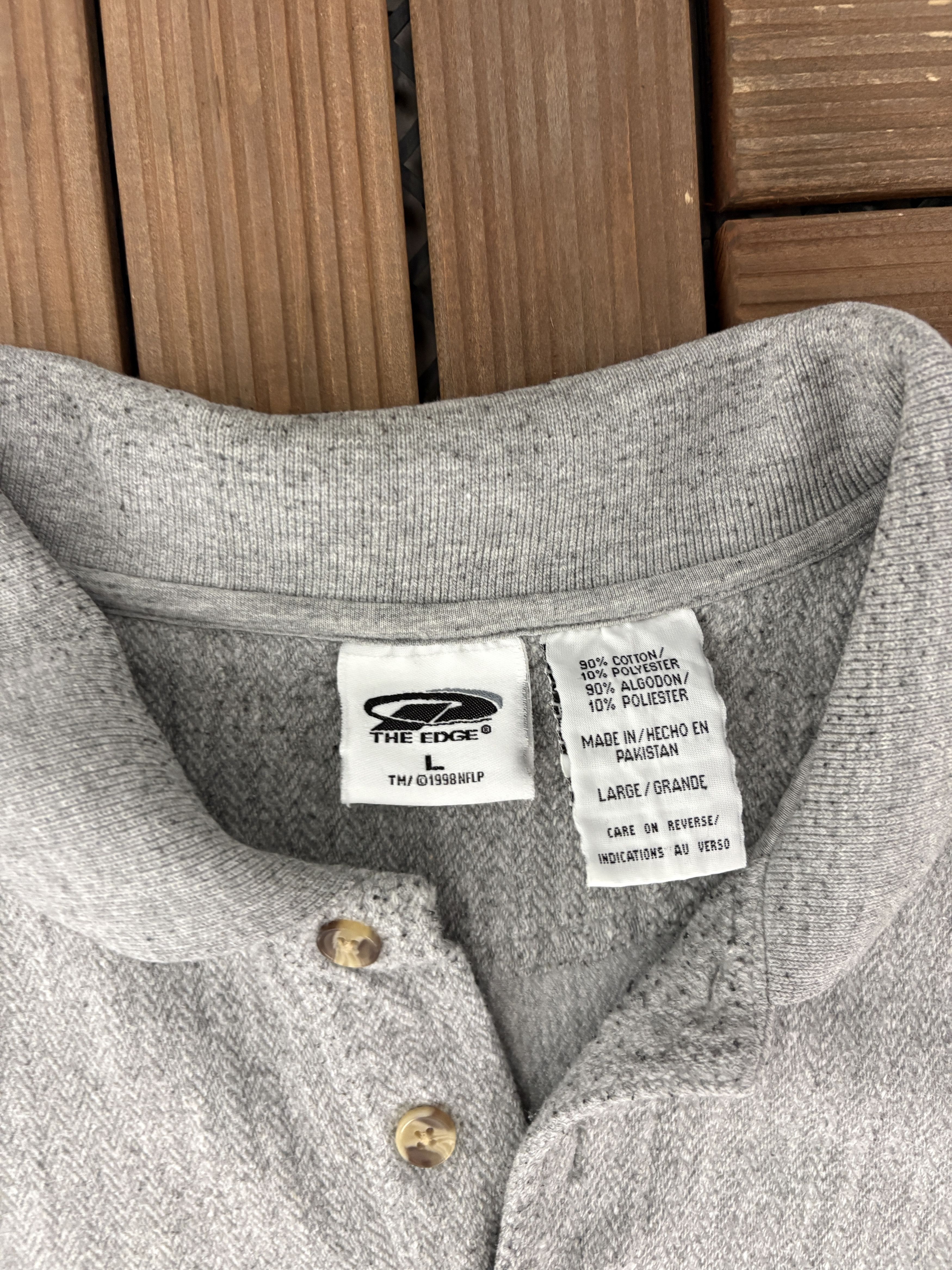 Vintage Green Bay Packers Embroidered Vintage Quarter Button Sweater Size US L / EU 52-54 / 3 - 6 Thumbnail