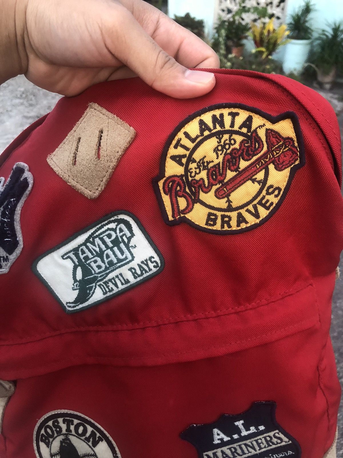 MLB Rare❗️Vintage MLB x Uniqlo Multi Patches Clup Bag Pack Size ONE SIZE - 10 Thumbnail
