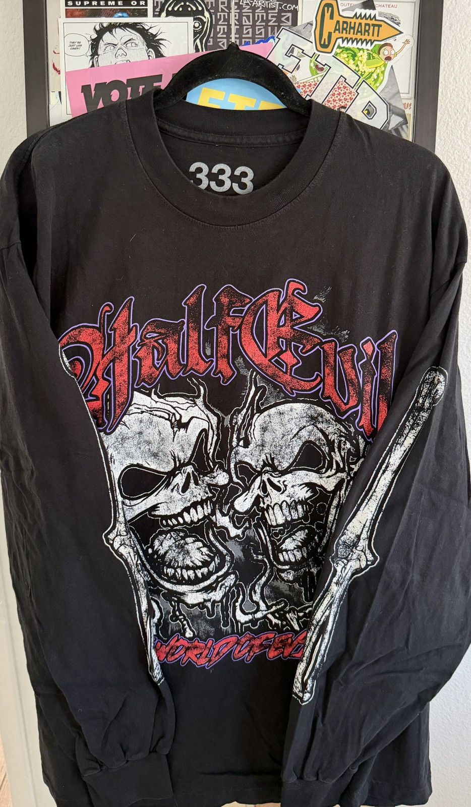 Half Evil Half Evil Skulls and Bones Tee. Size US XL / EU 56 / 4 - 2 Thumbnail