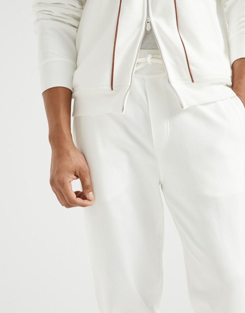 Brunello Cucinelli o1y0526 Jogger & Sweatpant in White Size US 36 / EU 52 - 3 Thumbnail