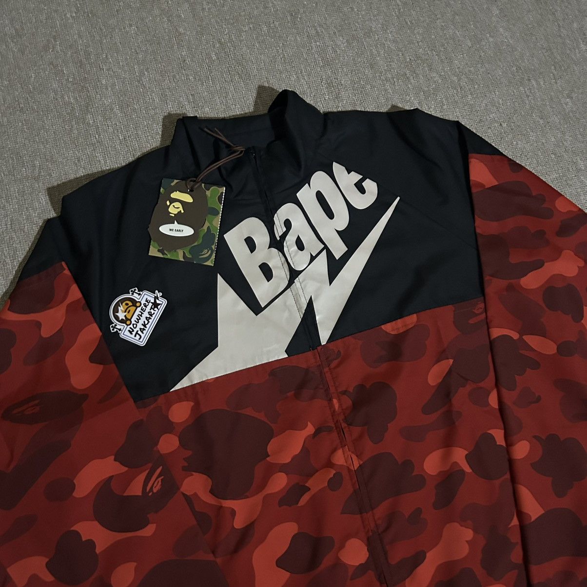 Bape Bapesta Red Camo Tracktop Size US M / EU 48-50 / 2 - 2 Thumbnail