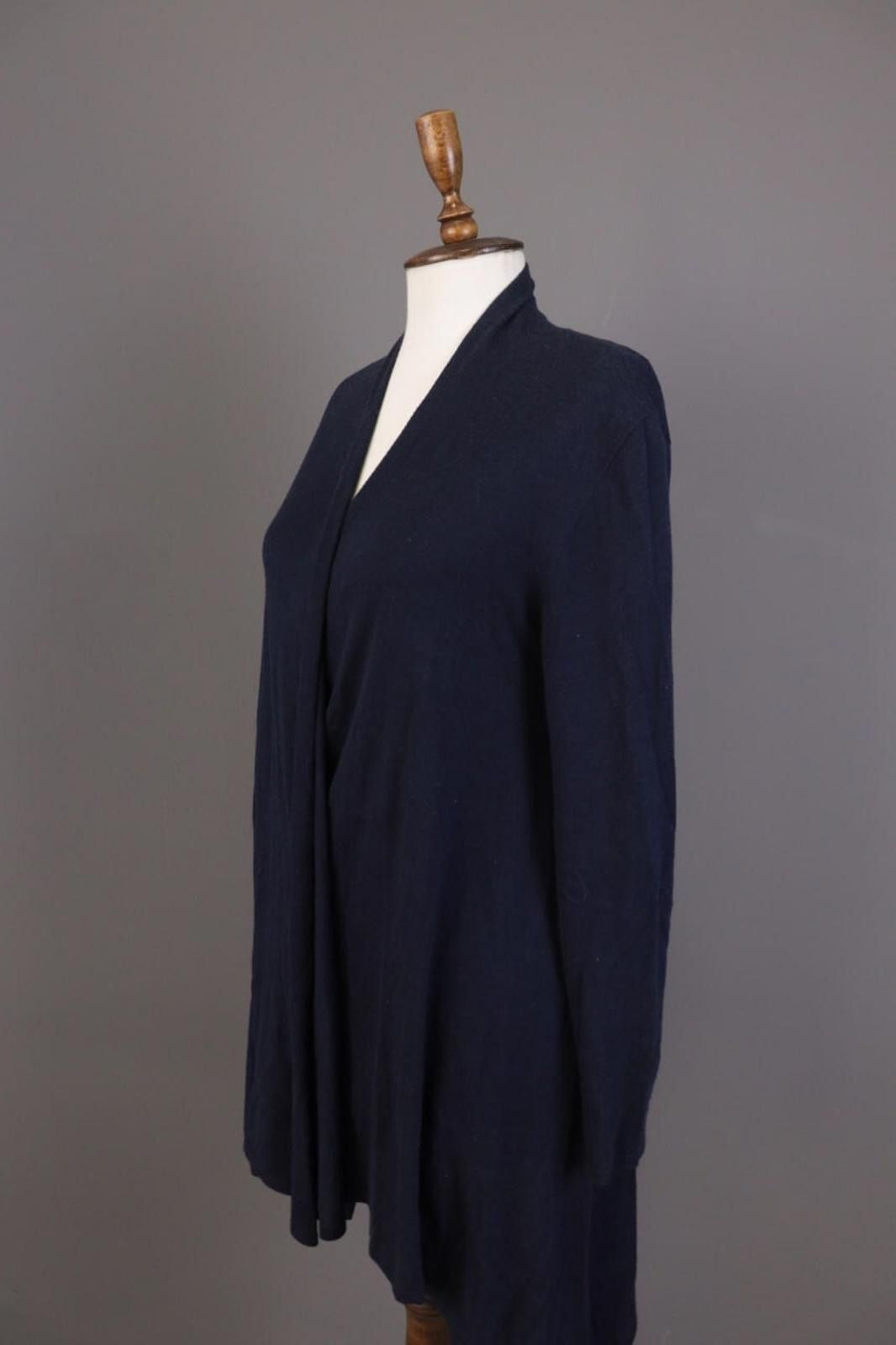 Polo Ralph Lauren Polo Ralph Lauren Blue Wool Silk Wrape Cardigan Size M Size M / US 6-8 / IT 42-44 - 6 Thumbnail