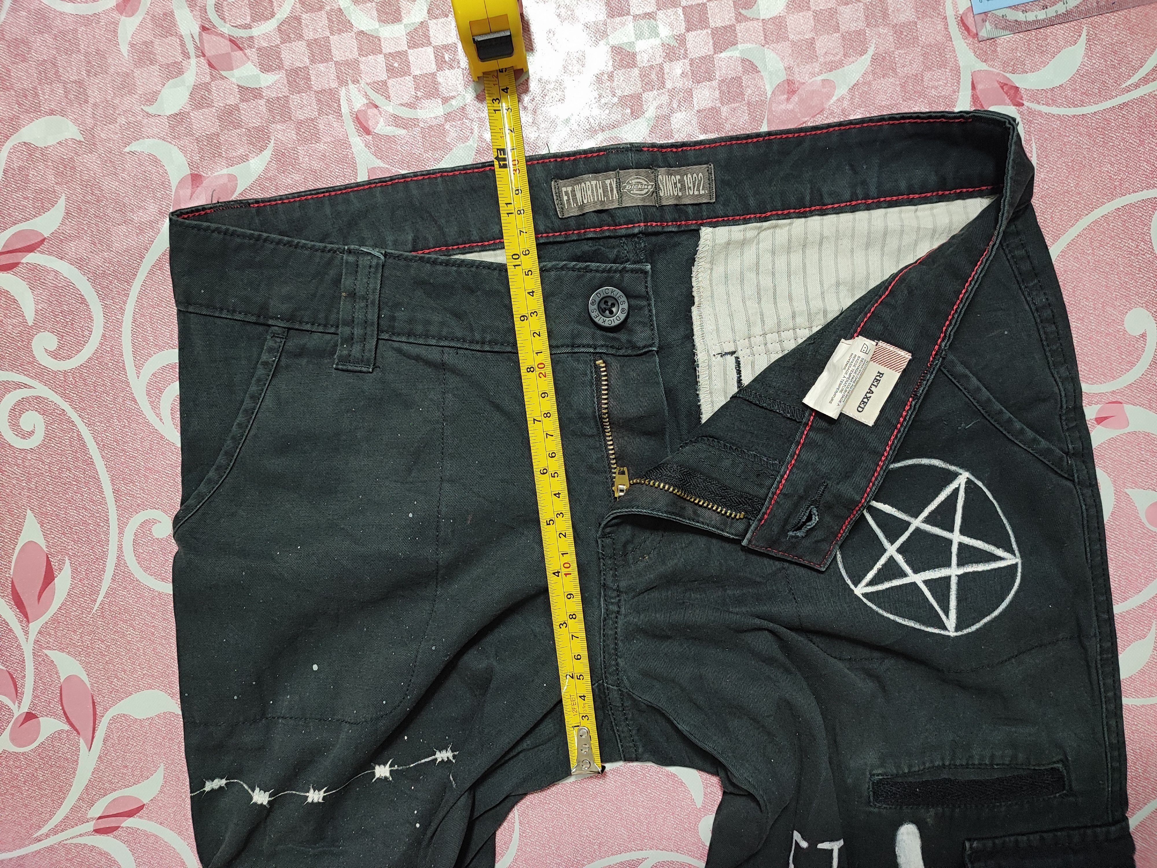 Dickies Cargo Cotton Hand Painted Art Punk Dickes Size US 32 / EU 48 - 10 Thumbnail