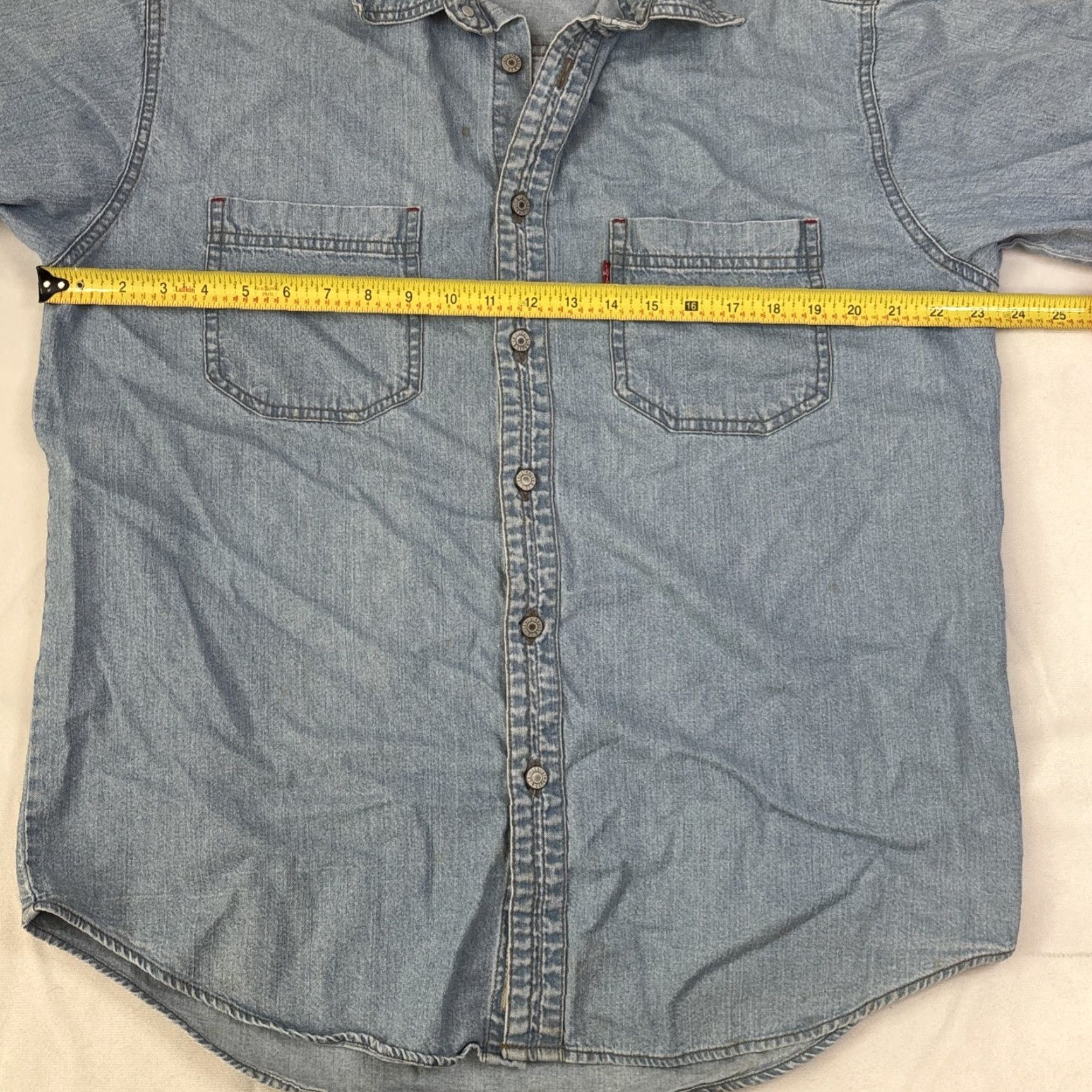 Levi's VINTAGE Levi’s Shirt Mens M Blue Denim Long Sleeve Button-Front Pocket Red Tab Size US M / EU 48-50 / 2 - 5 Thumbnail