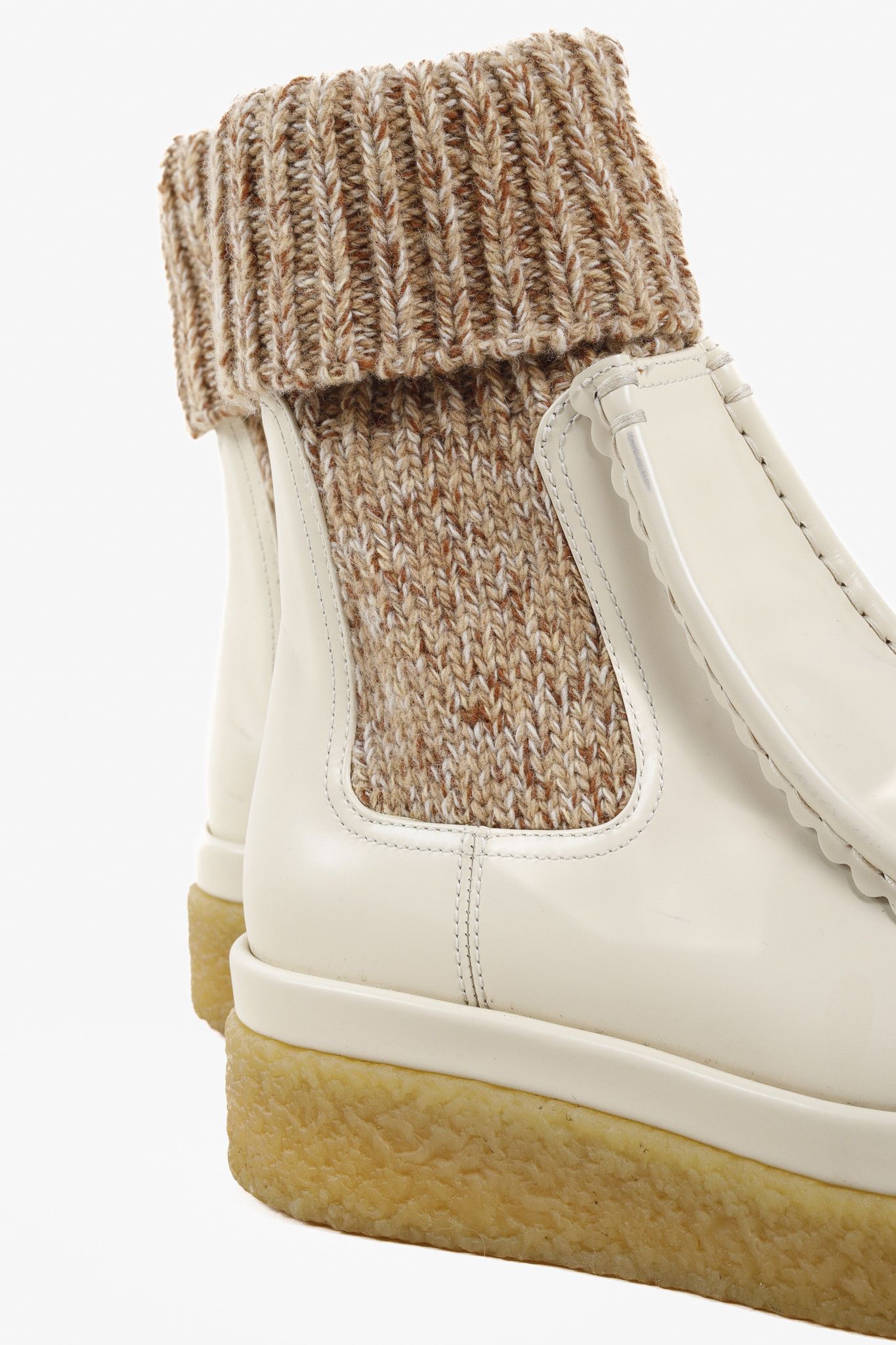 Chloe Chloe Beige Jamie Sock Boots Size US 7.5 / IT 37.5 - 9 Thumbnail