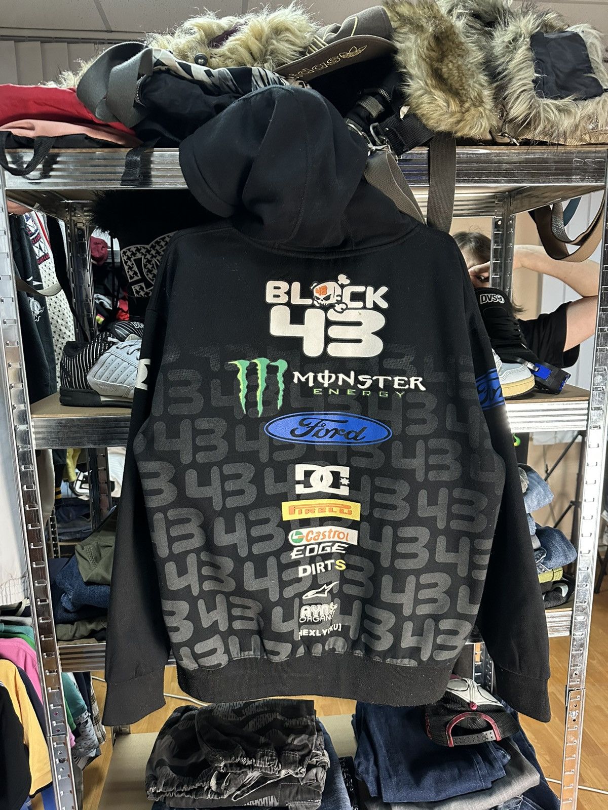 DC Zip hoodie Dc & monster Black Size US L / EU 52-54 / 3 - 8 Thumbnail