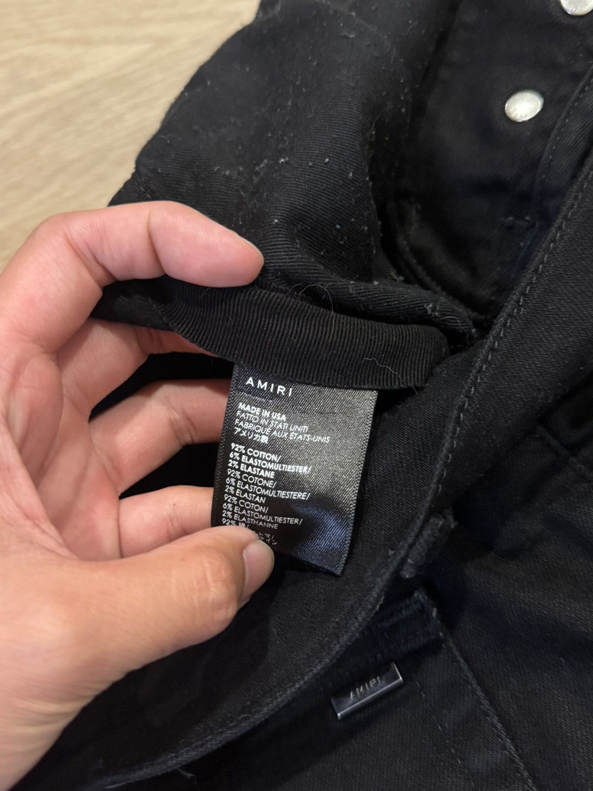 Amiri Amiri Mx1 Black Patch Size US 36 / EU 52 - 5 Thumbnail