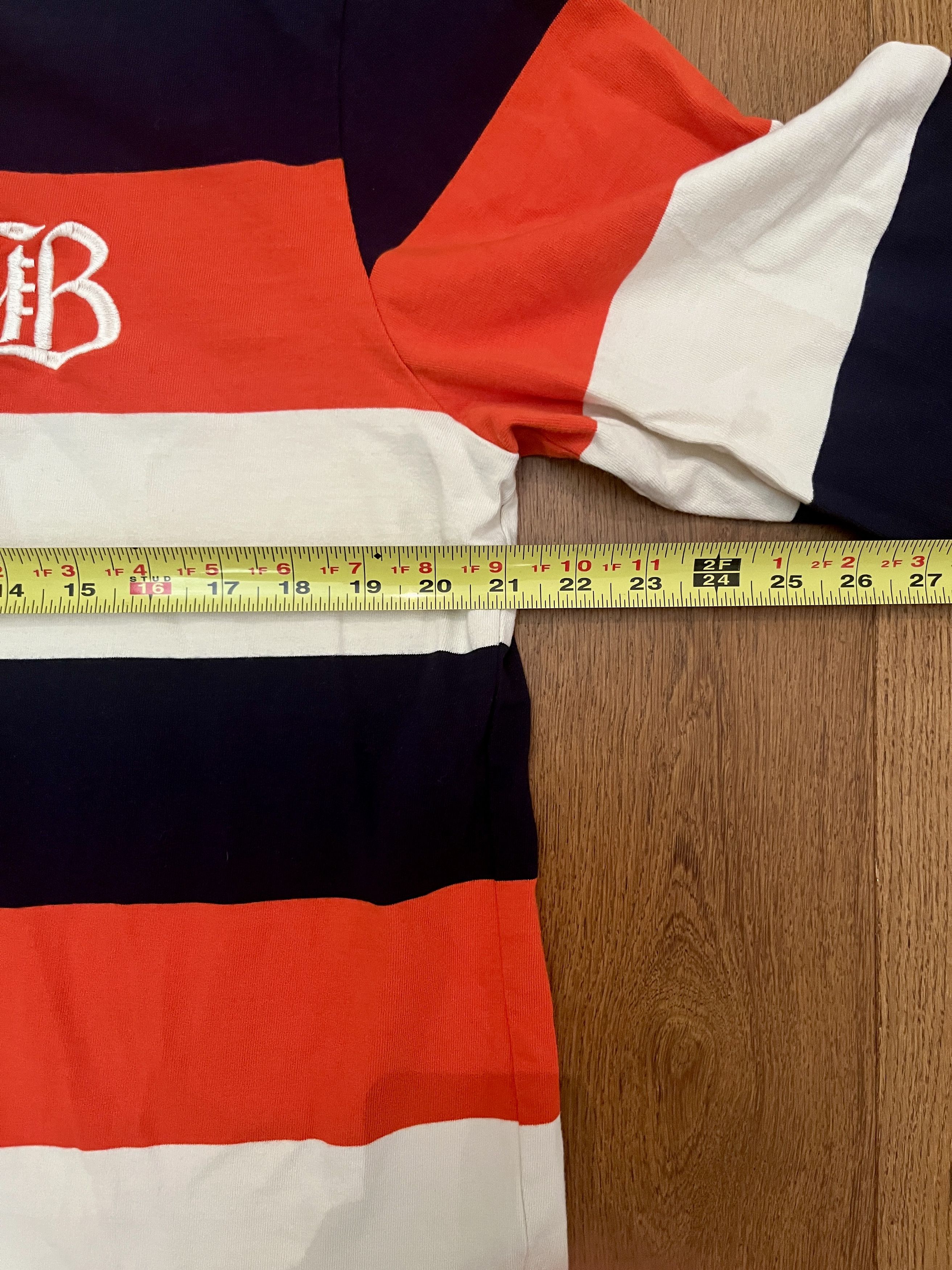 Vintage Official Bay FC Heritage Rugby Shirt Navy/Poppy Red/White XL Size US XL / EU 56 / 4 - 5 Thumbnail
