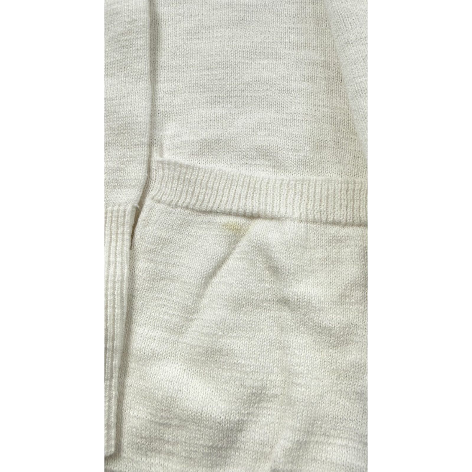 Eddie Bauer Eddie Bauer Sweater Cardigan Womens Medium White Open Front 100% Cotton Knit Knit Open Front Pockets Logo Bird 100% Cotton Mens? Size M / US 6-8 / IT 42-44 - 6 Thumbnail