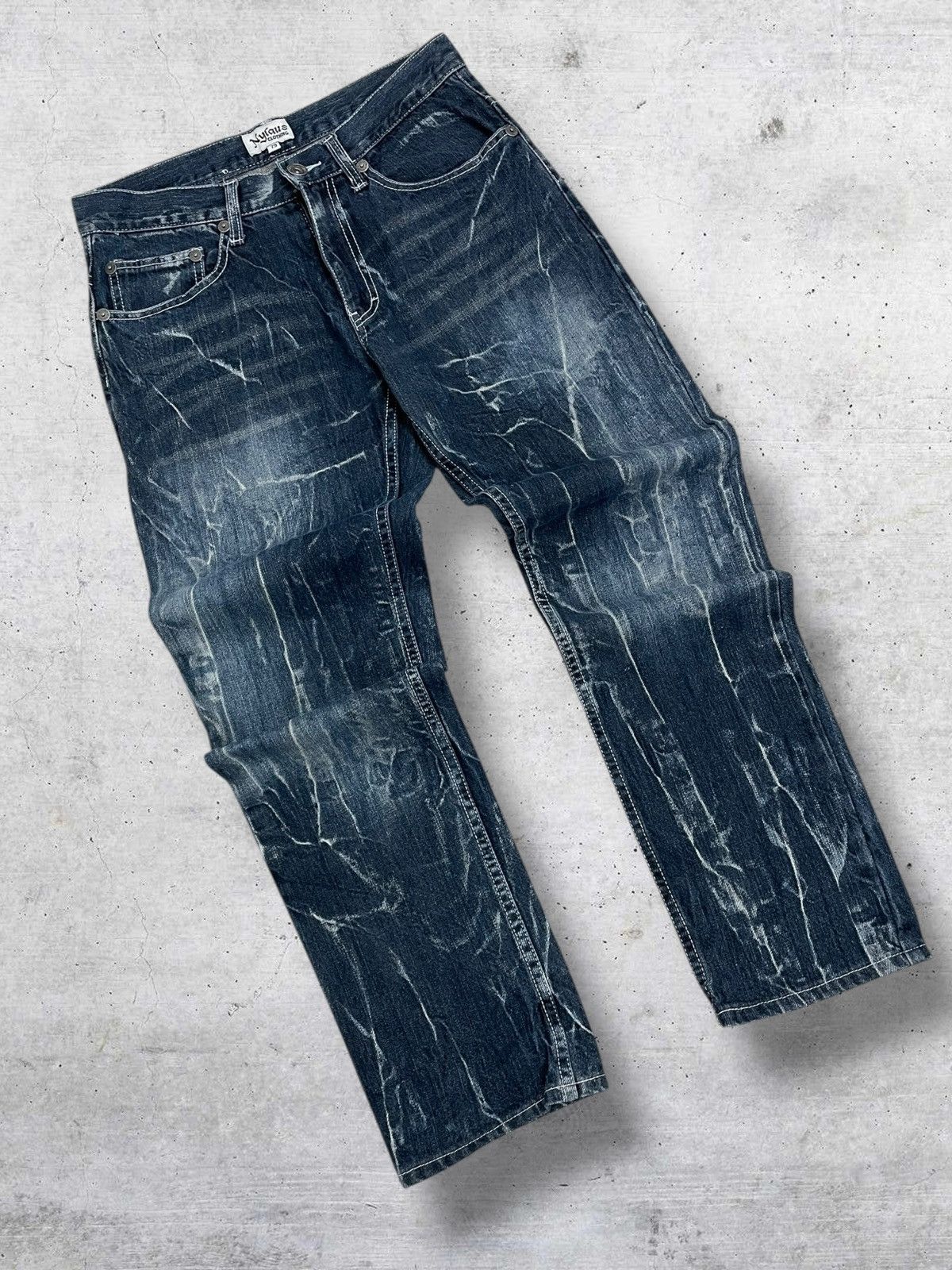 Hysteric Glamour 90S TRIBAL STORM NYLAUS WING DAICOCK PUNK DISTRESSED DENIM Size US 28 / EU 44 - 7 Thumbnail