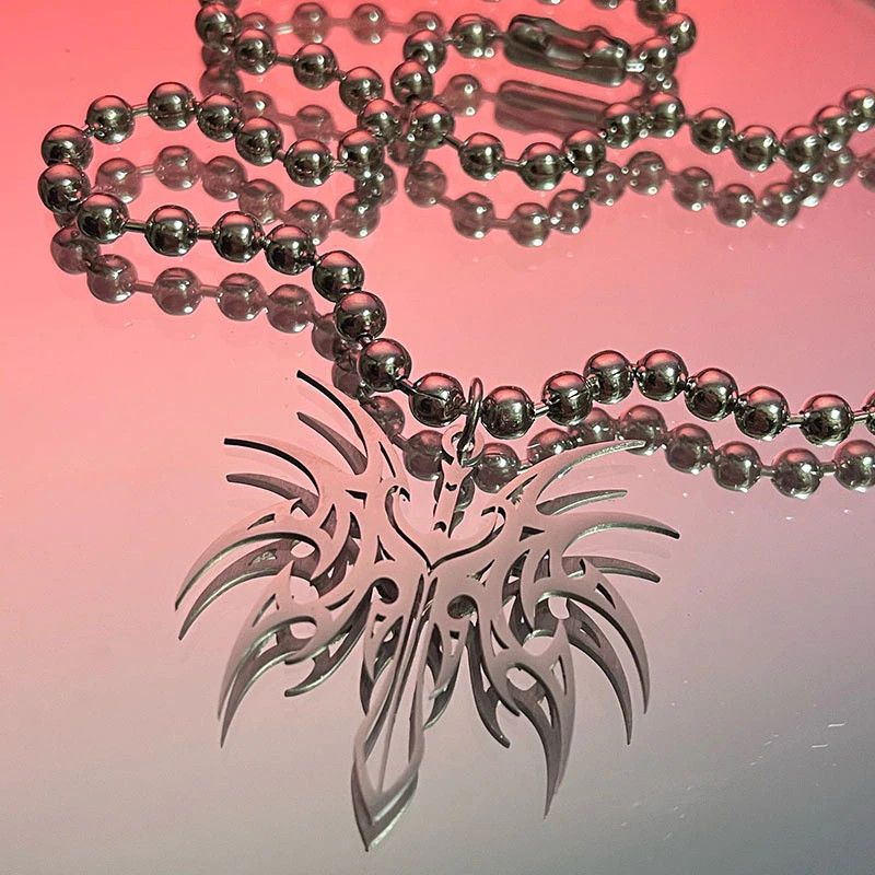 Vintage Flame Pendant Beaded Necklaces Size ONE SIZE - 1 Preview