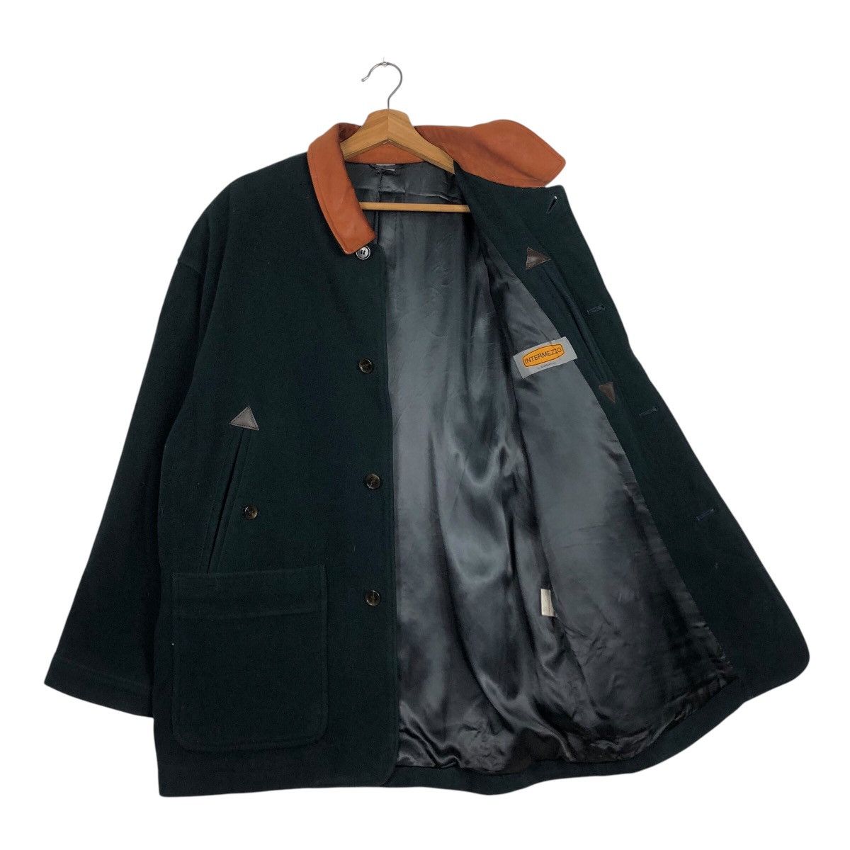 Issey Miyake 📌Vintage Chore Jacket Intermezzo Japan Leather Collar Size US L / EU 52-54 / 3 - 12 Thumbnail