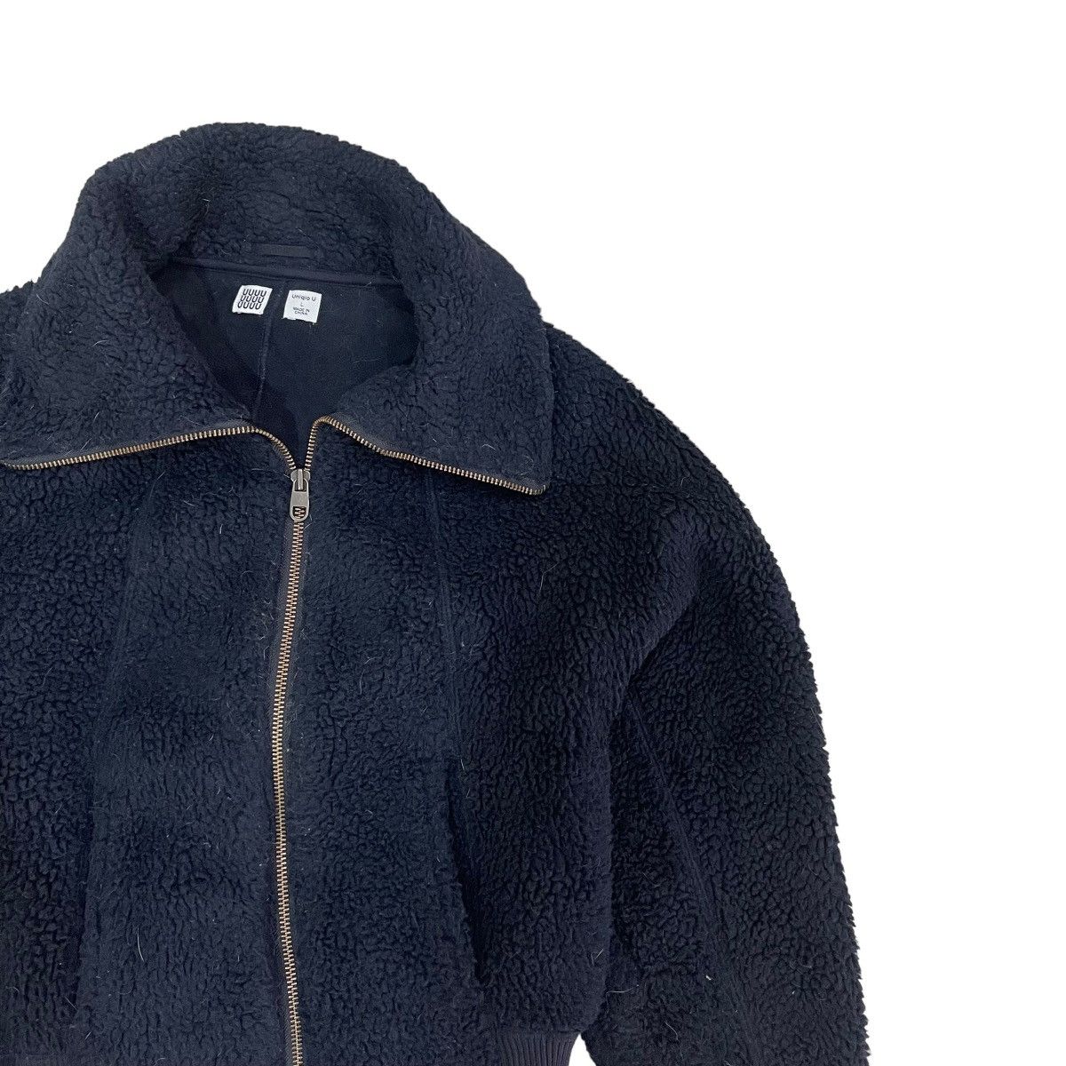 Lemaire × Uniqlo Vintage Uniqlo x Lemaire Turtleneck Sherpa Zipper Jacket Size L / US 10 / IT 46 - 5 Thumbnail
