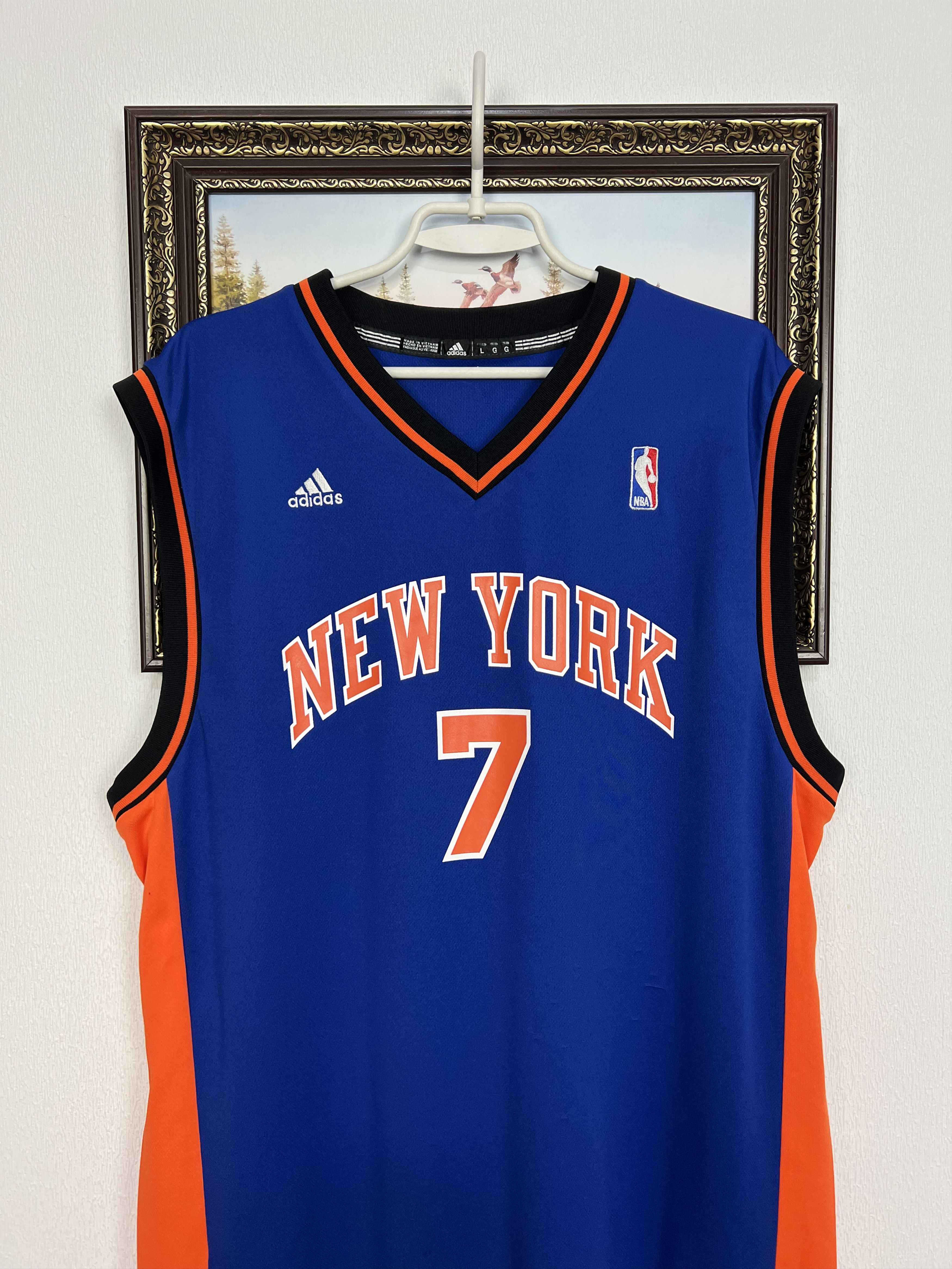 Adidas Vintage New York Knicks #7 Anthony NBA Jersey Shirt Rare Size US L / EU 52-54 / 3 - 2 Thumbnail