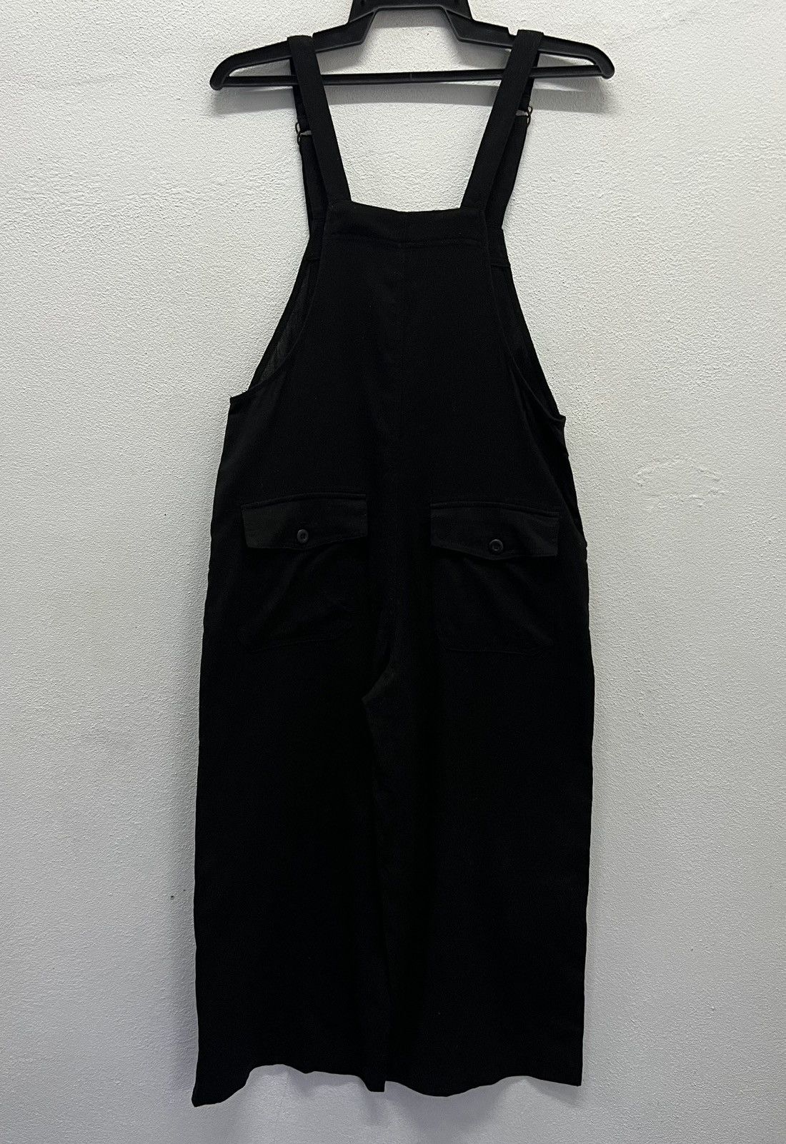Designer × Vintage Alma Design Black Wide-Leg Linen Blend Overalls – Size S Size US 36 / EU 52 - 2 Thumbnail