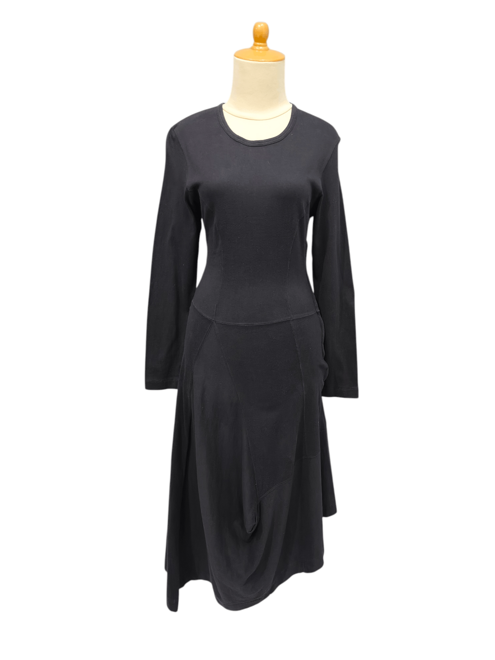 Comme des Garcons 90s CDG-Archive Experimental Cutting Asymmetric Draped Dress Size M / US 6-8 / IT 42-44 - 1 Thumbnail