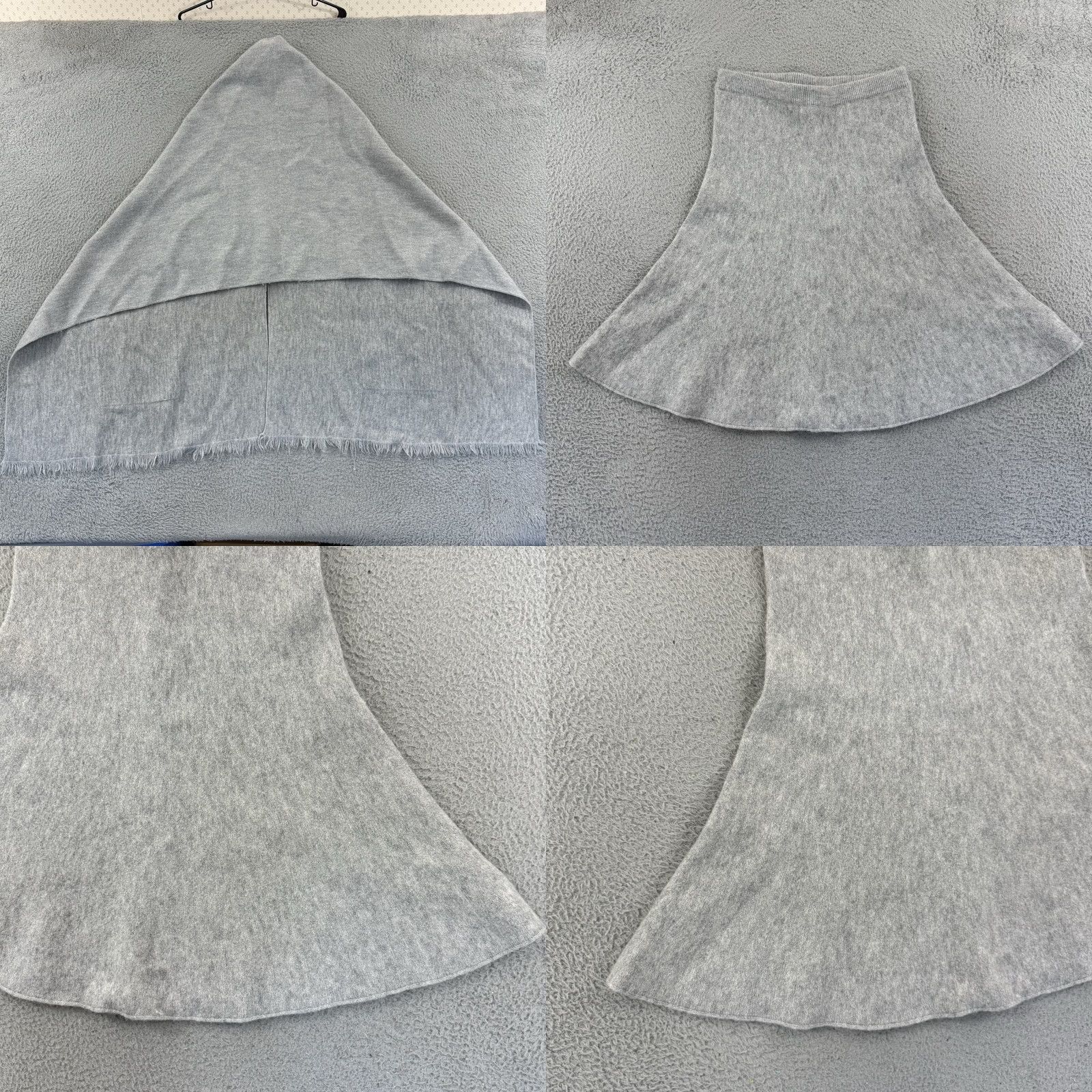 St. John VINTAGE ST. JOHN Collection Skirt Wrap Womens Small Gray 2 Piece Wool Mohair Shawl Knit Set Size 28" / US 6 / IT 42 - 8 Thumbnail