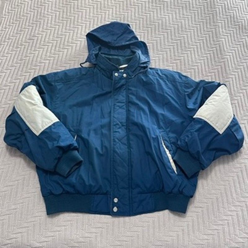 Vintage Members Only blue down filled puffer jacket size XL