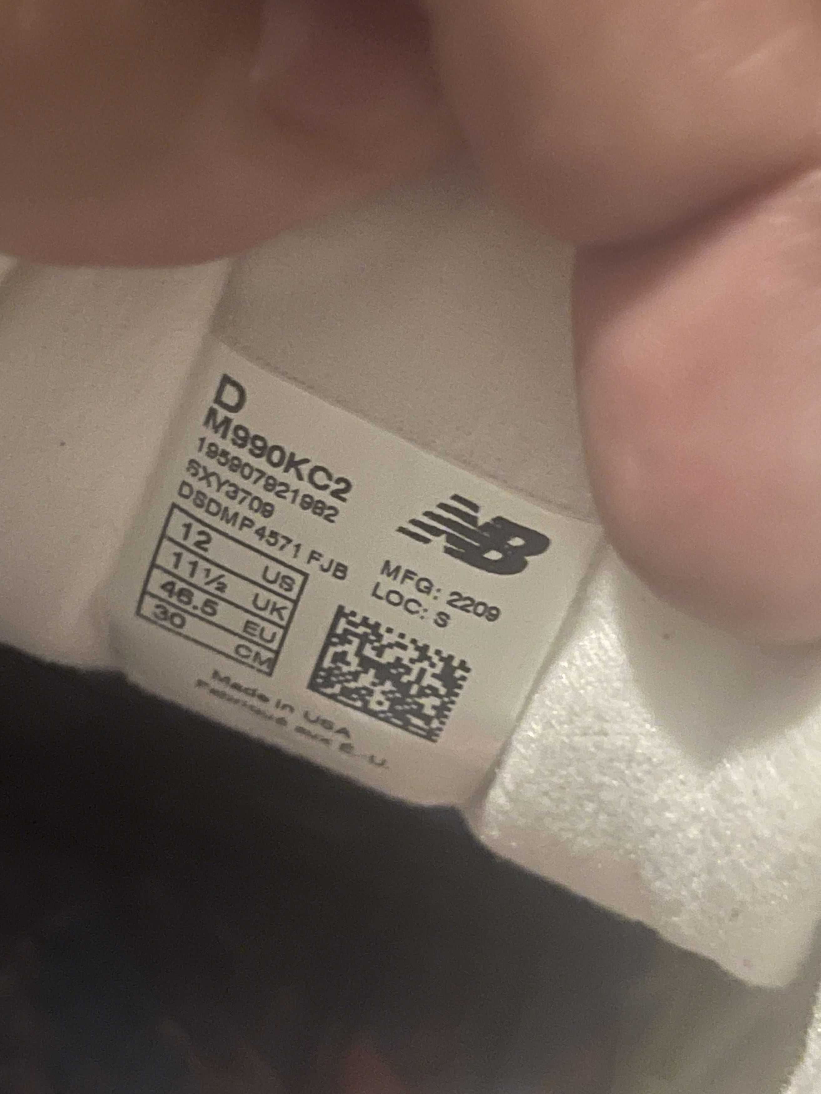 Kith × New Balance New Balance Kith x 990v2 Made in USA Cyclades size 12 Size US 12 / EU 45 - 7 Thumbnail