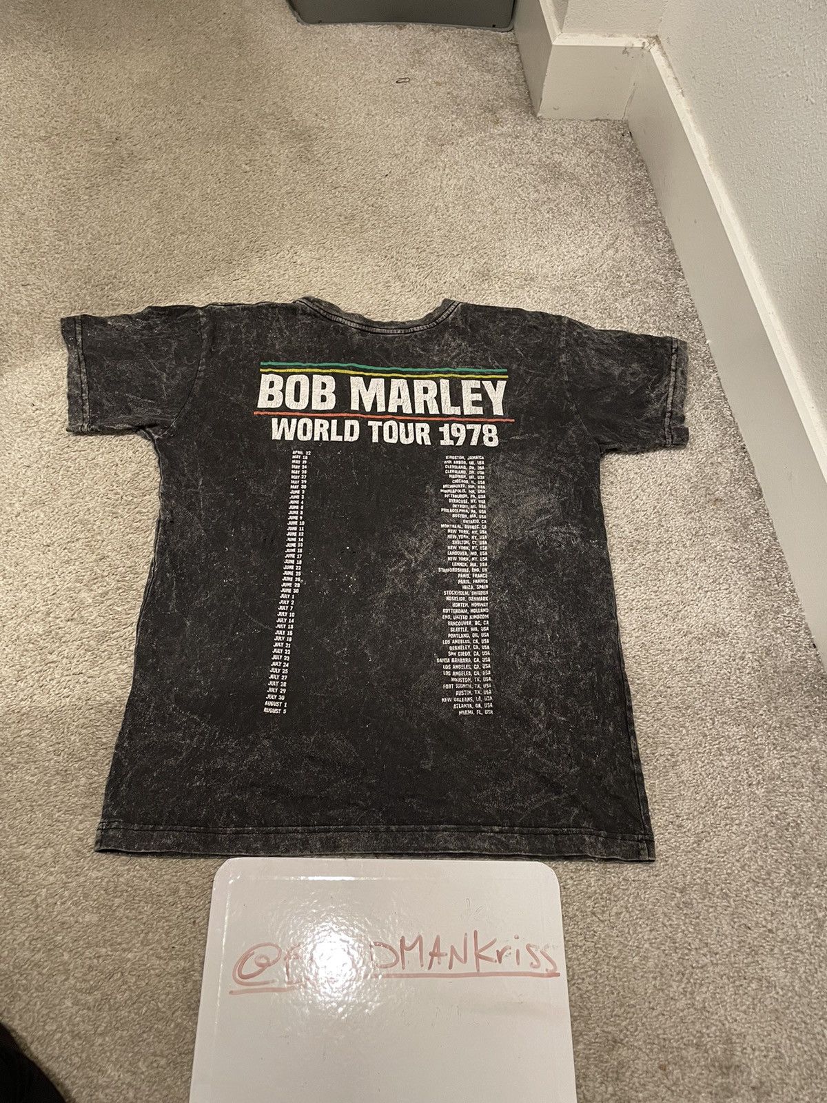 Band Tees × Vintage Bob Marley x Vintage x World Tour x Tee Size US M / EU 48-50 / 2 - 1 Thumbnail