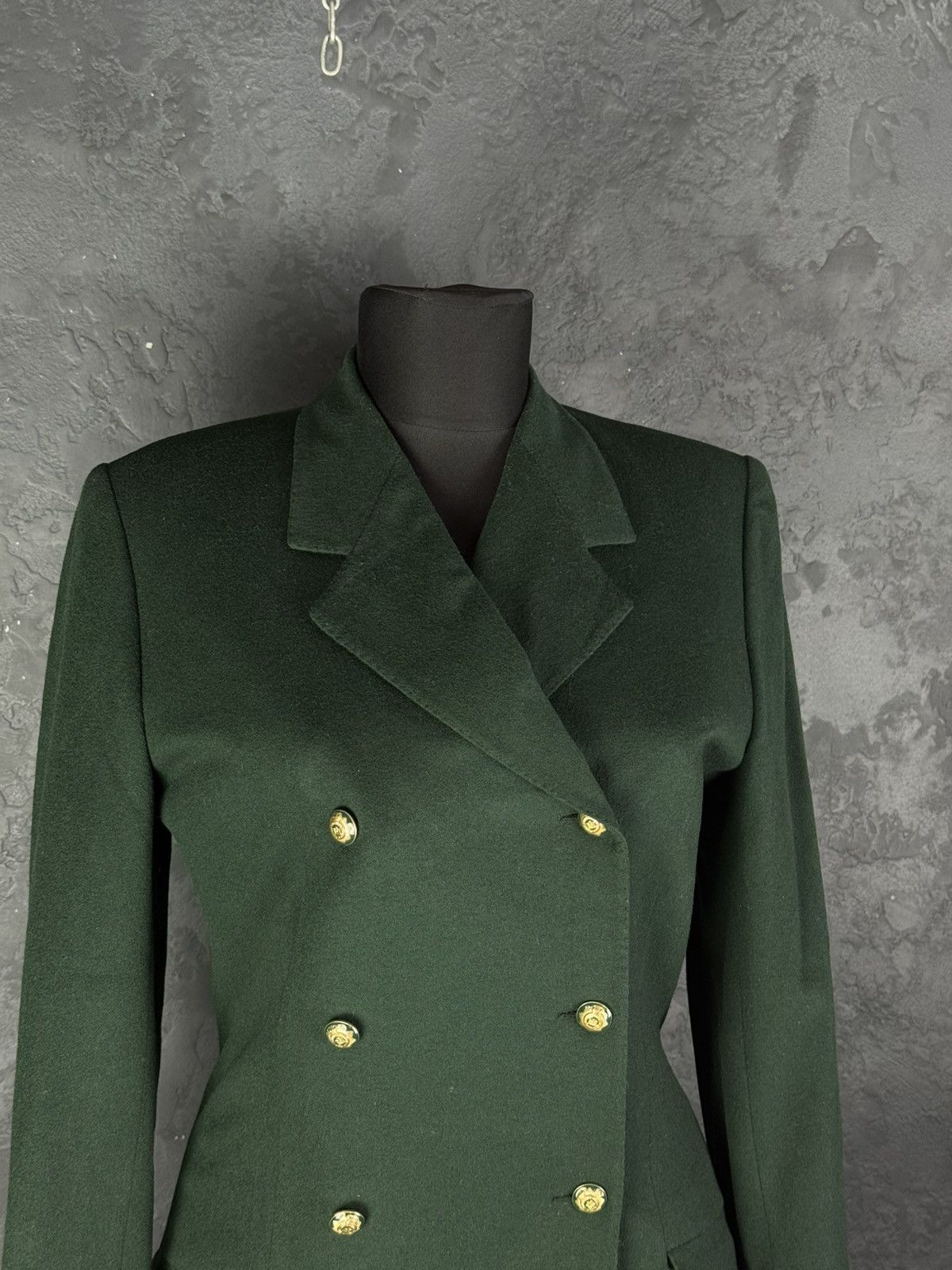 Versace Vintage Gianni Versace Double-Breasted Wool Coat Jacket Size M / US 6-8 / IT 42-44 - 3 Thumbnail