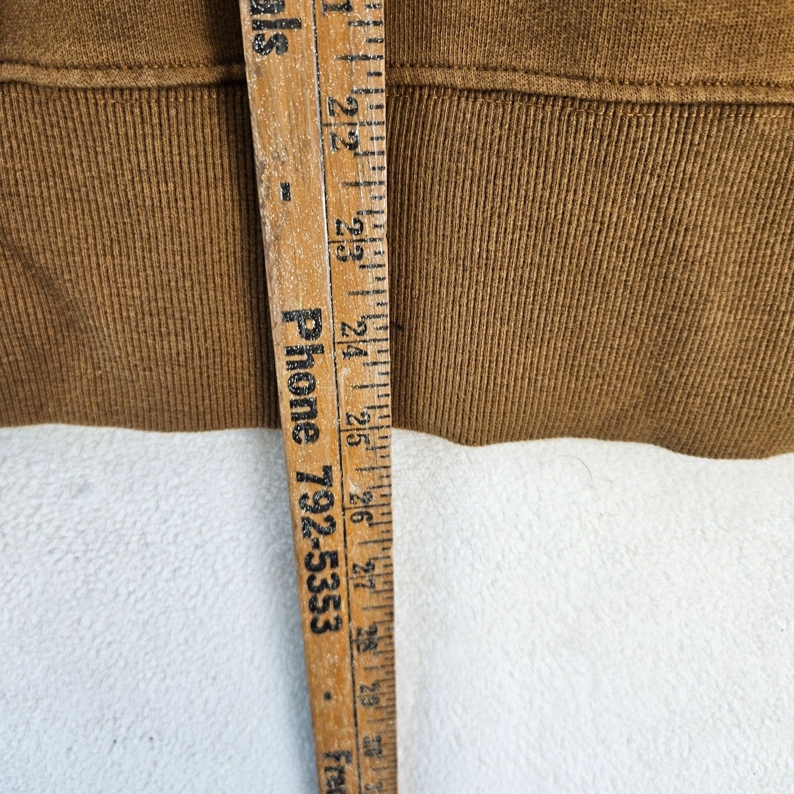MNML MNML MEN'S MEDIUM BROWN VINTAGE CARGO POCKET PULLOVER HOODIE Size US M / EU 48-50 / 2 - 3 Thumbnail