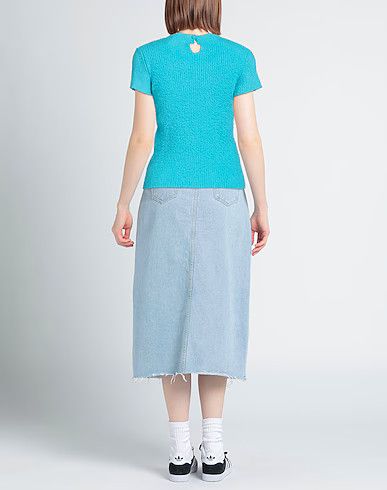 Balenciaga o1la1rc1a1024 Sweater in Turquoise Size XS / US 0-2 / IT 36-38 - 3 Thumbnail