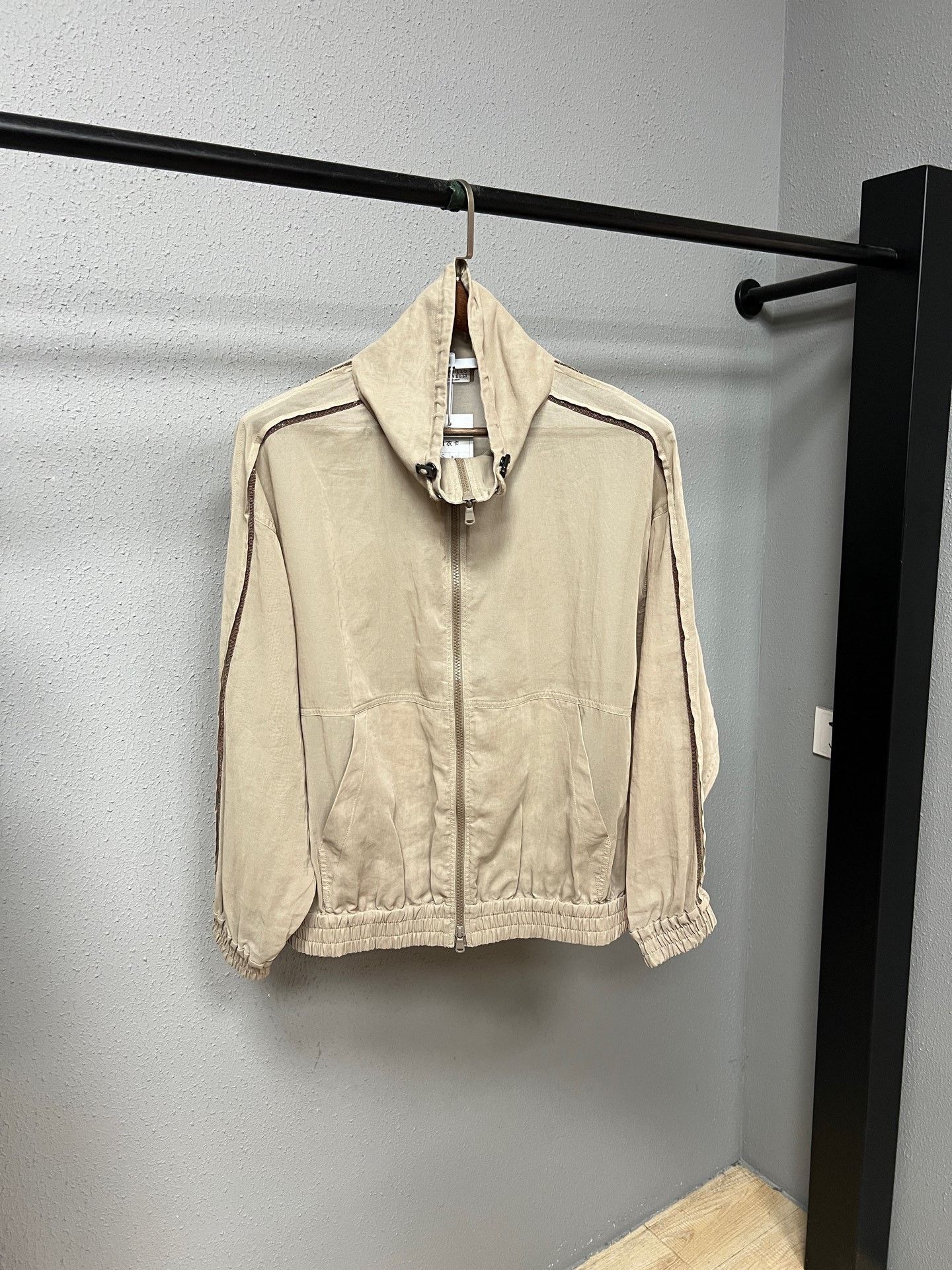 Brunello Cucinelli Brunello Cucinelli Beaded Silk Coat Size S / US 4 / IT 40 - 1 Thumbnail
