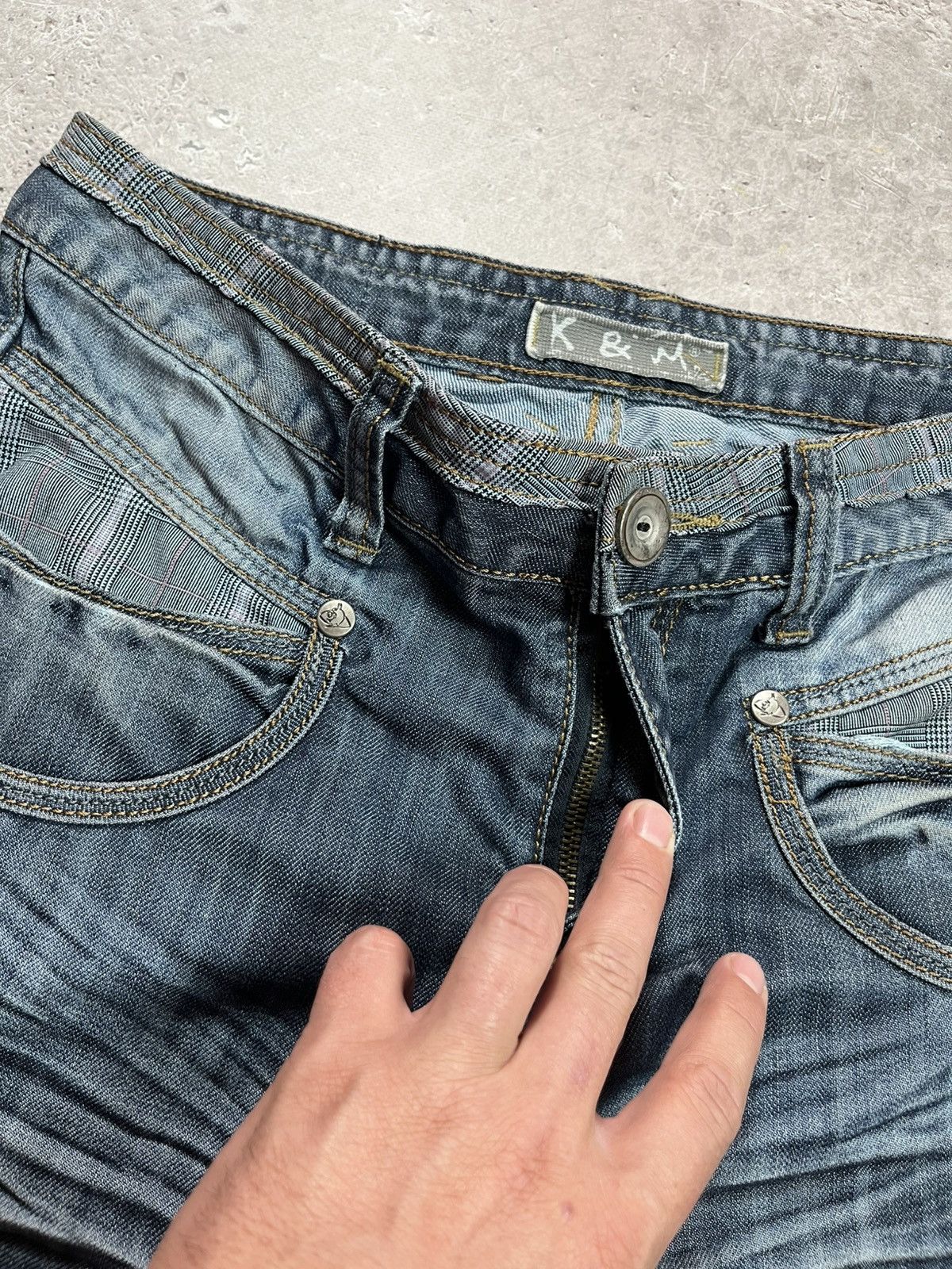Other Y2K K&M Kosmo Lupo Distressed Jeans W30 Italy Streetwear Size US 30 / EU 46 - 16 Thumbnail