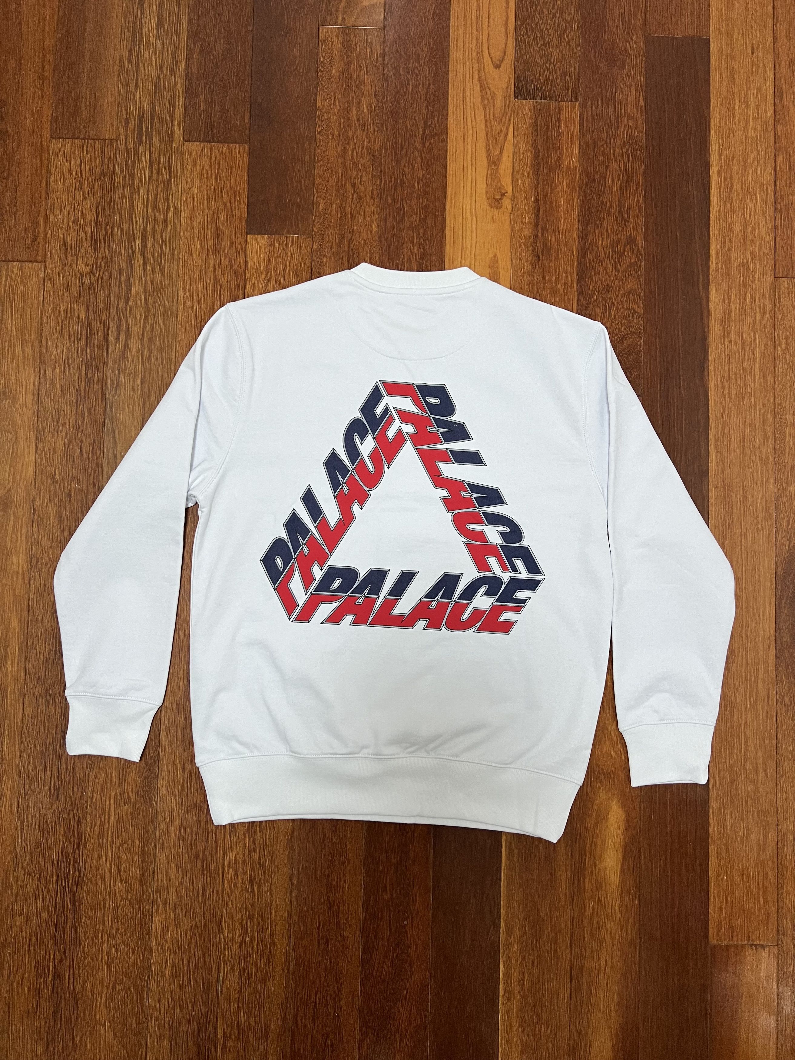 Palace 💚 2019 Palace Split P3 Crew White Large NEW Size US L / EU 52-54 / 3 - 3 Thumbnail