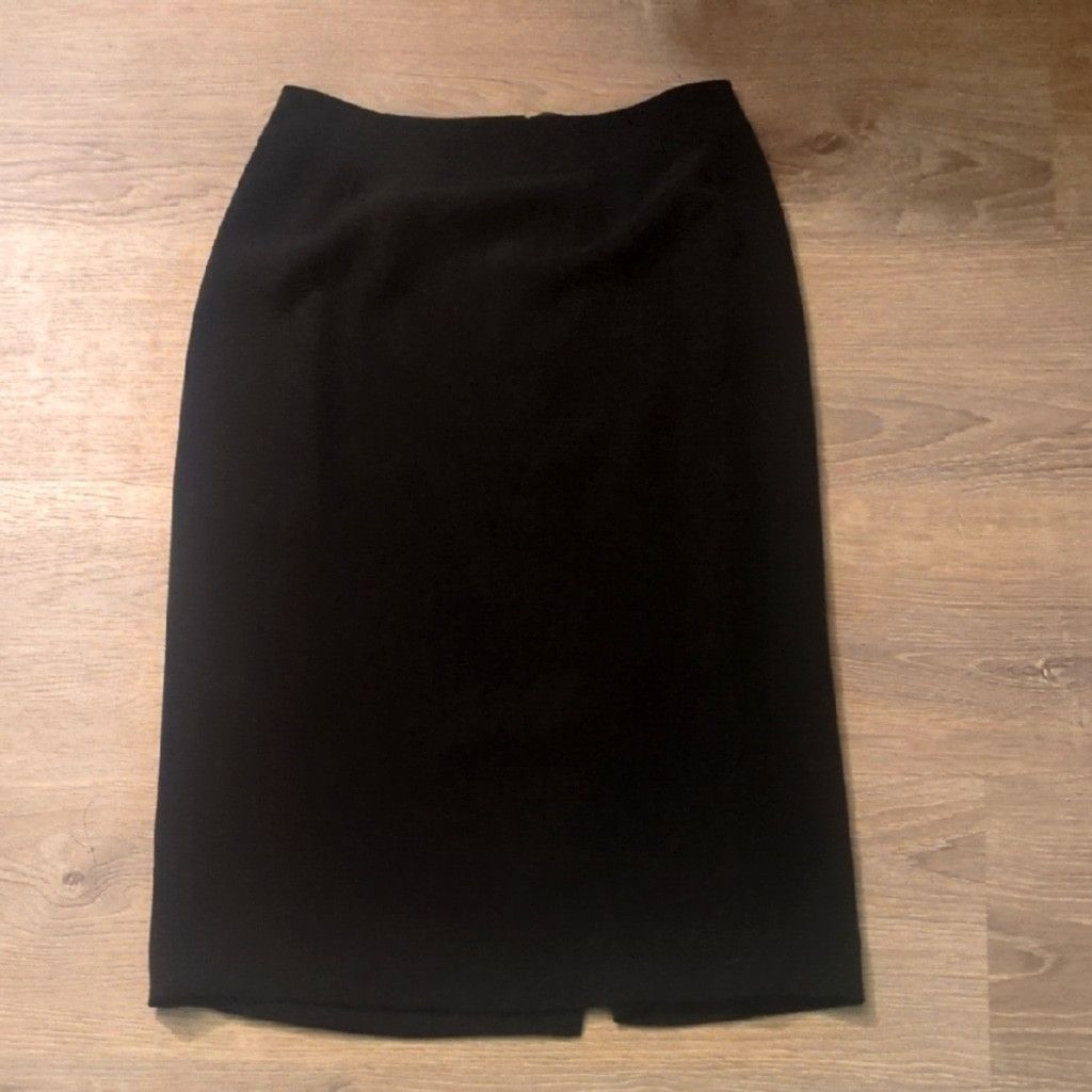 Talbots Black Dual Lined Pencil Skirt Size 6