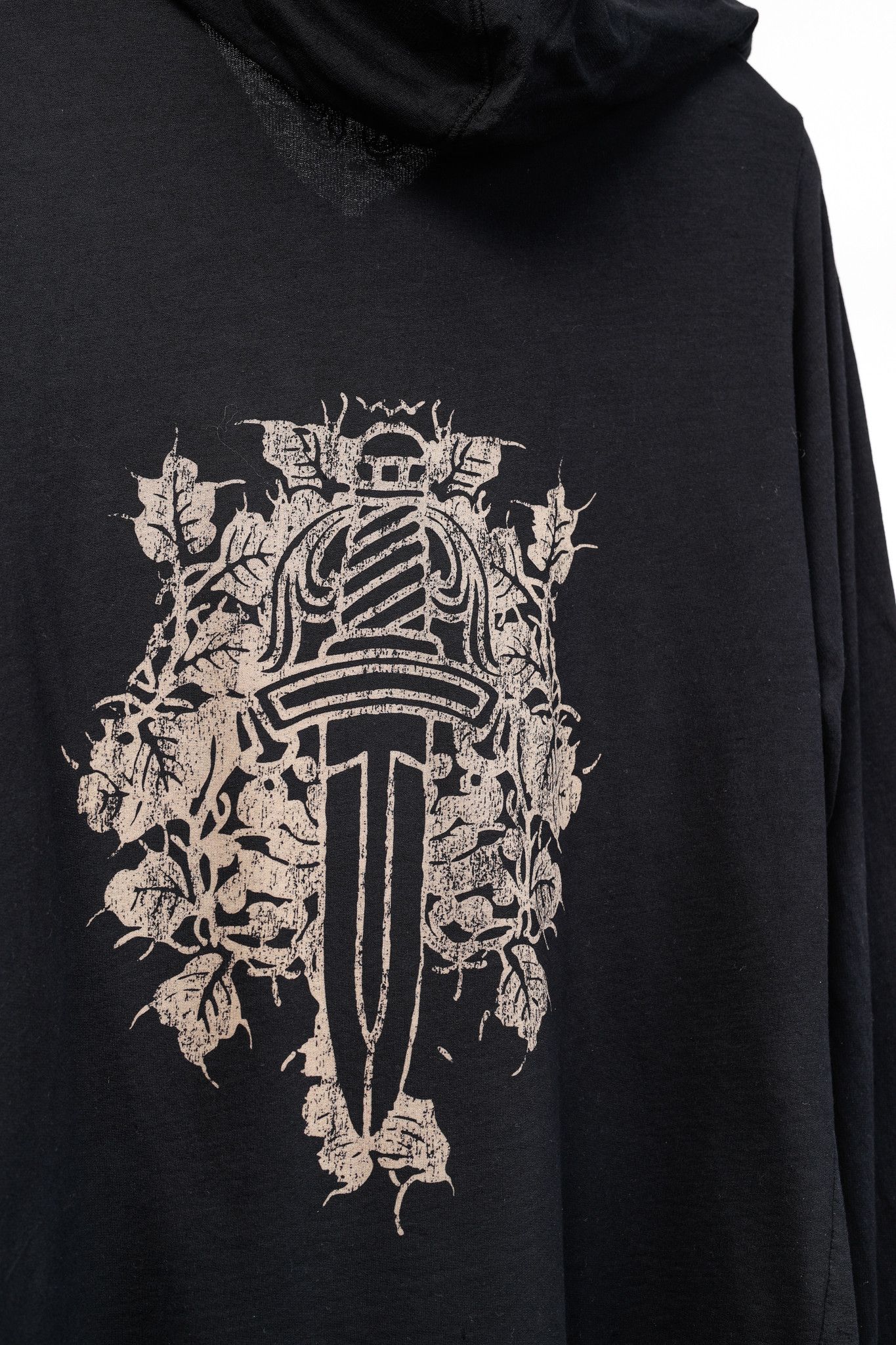 Chrome Hearts Chrome Hearts Black Cotton Jersey Dagger-Print Hoodie Size L / US 10 / IT 46 - 7 Thumbnail