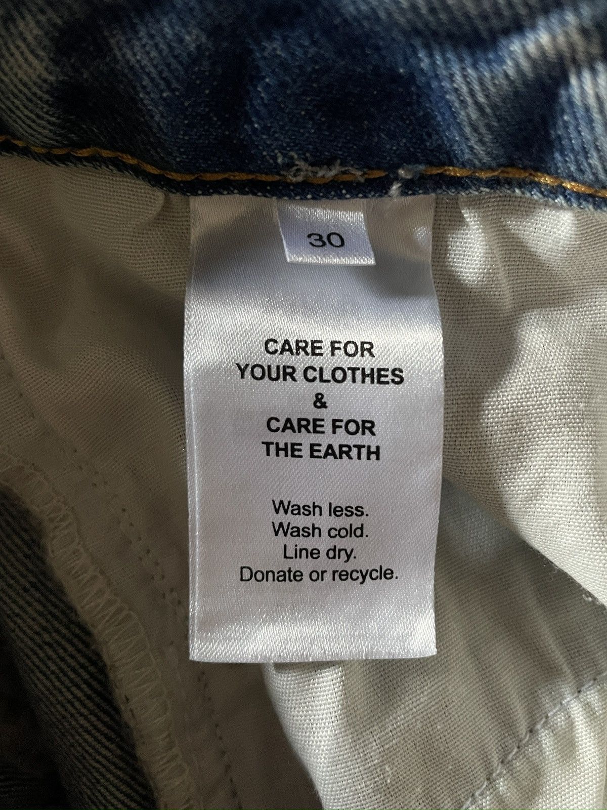 Designer Luka Sabbat x About You Patchwork Denim Jeans Size US 30 / EU 46 - 6 Thumbnail