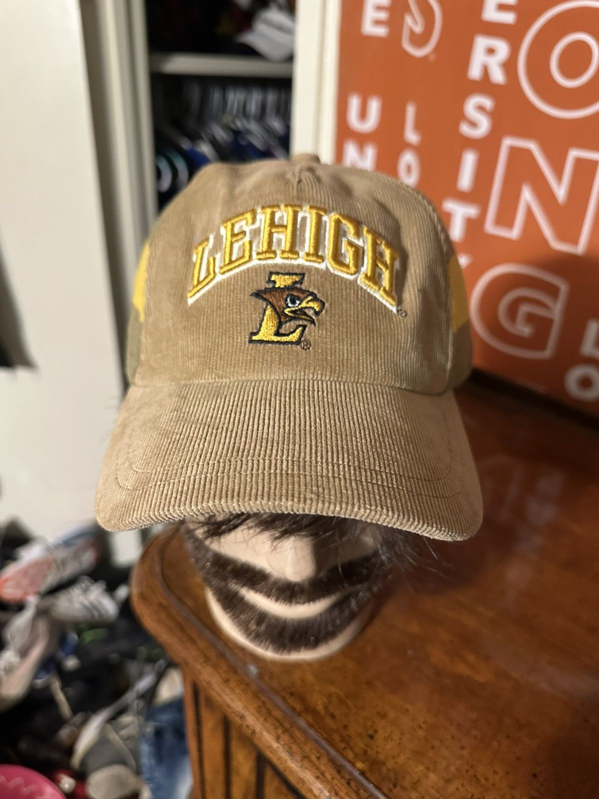 NCAA × Vintage Vintage NCAA Lehigh University “yellow & brown” hat 90s Size ONE SIZE - 2 Thumbnail