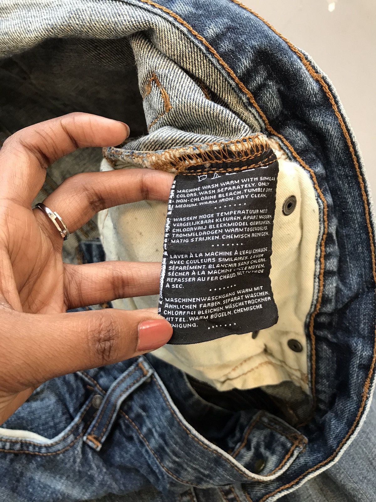 Harley Davidson × Vintage Vintage Harley Davidson straight fit denim Size US 38 / EU 54 - 8 Thumbnail