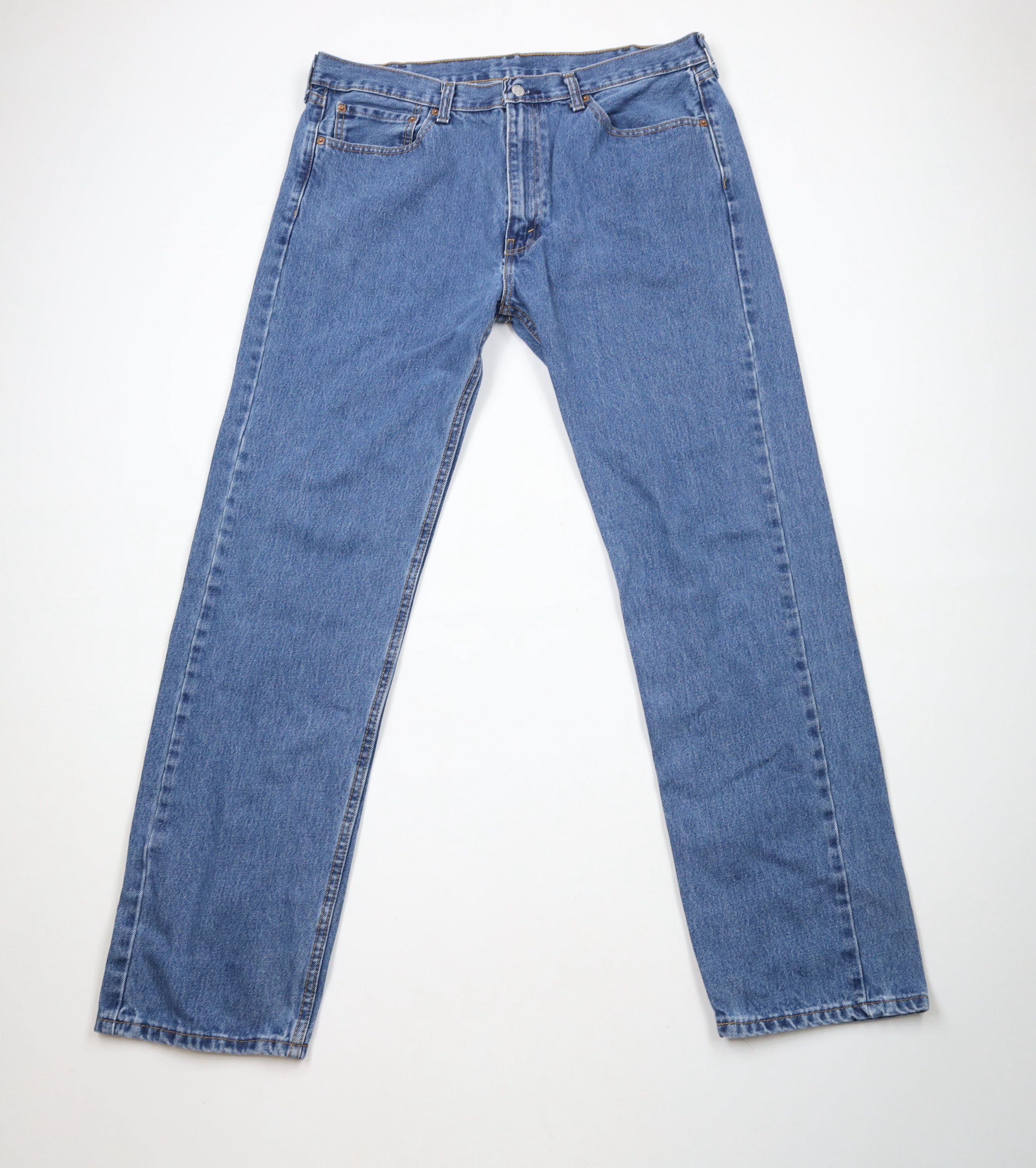 Levi's × Vintage Vintage Y2K Levis 505 Fit Straight Leg Denim Jeans Blue Size US 38 / EU 54 - 1 Thumbnail