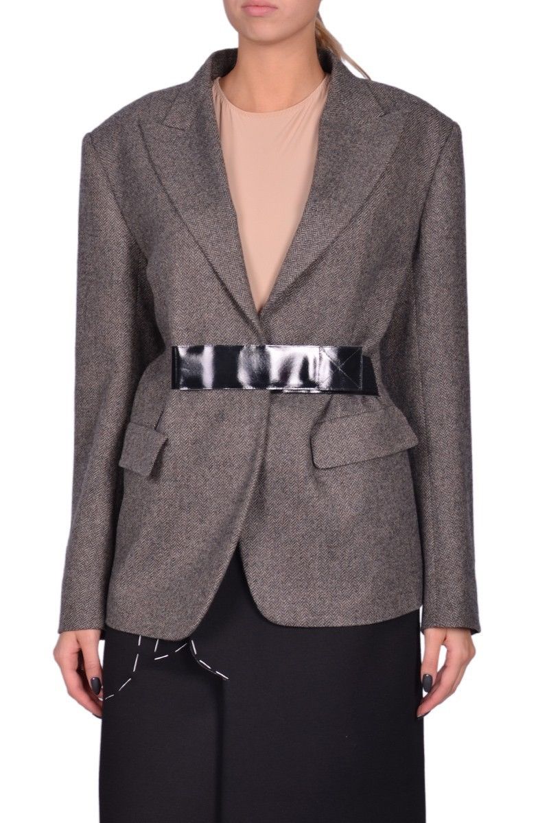 Maison Margiela Last Maison Margiela Grey Woolen Blazer Size XS / US 0-2 / IT 36-38 - 2 Thumbnail