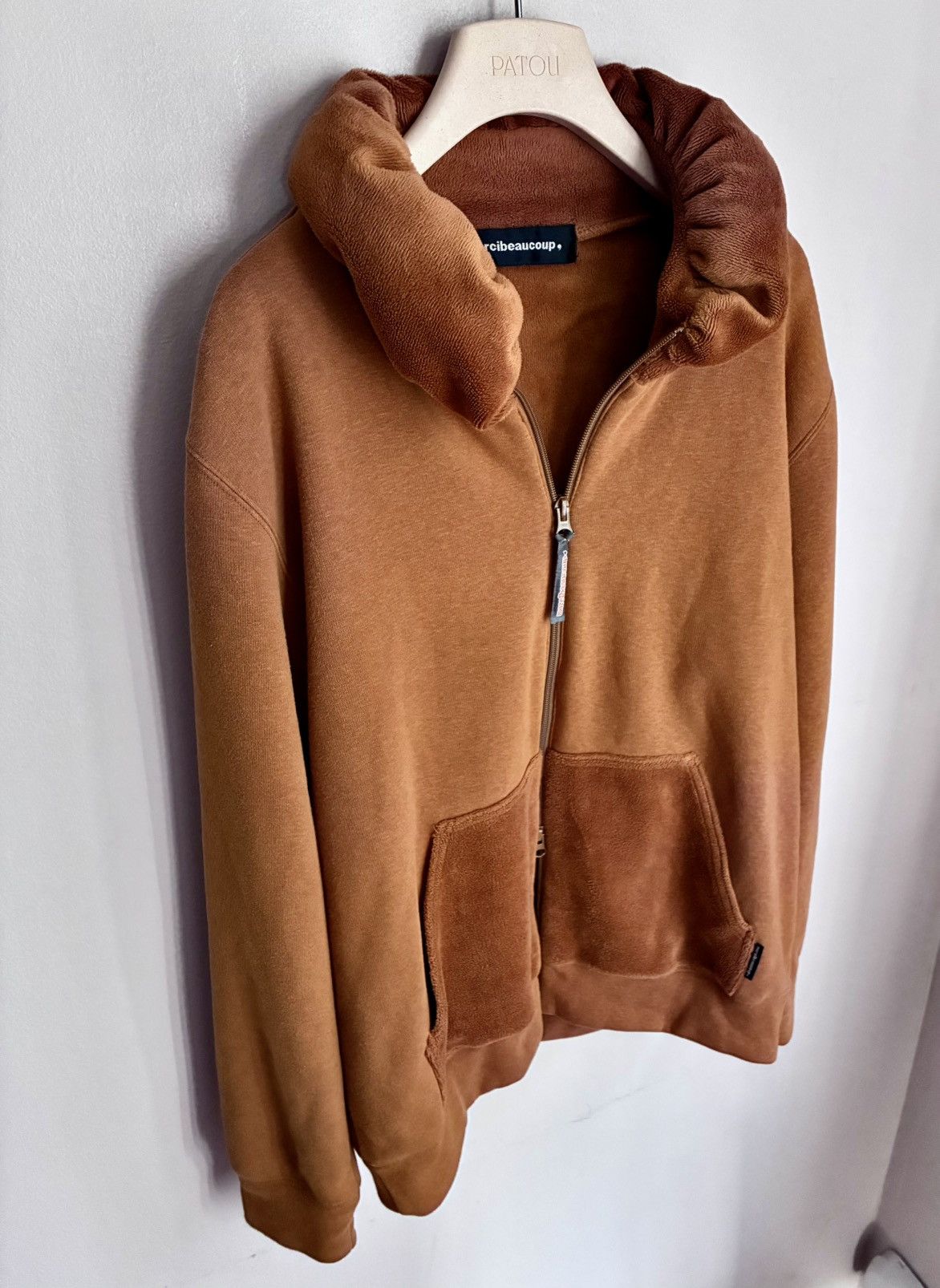 mercibeaucoup MERCIBEAUCOUP Puffy Pillow Collar Couble Zip Sweatshirt Size US L / EU 52-54 / 3 - 5 Thumbnail