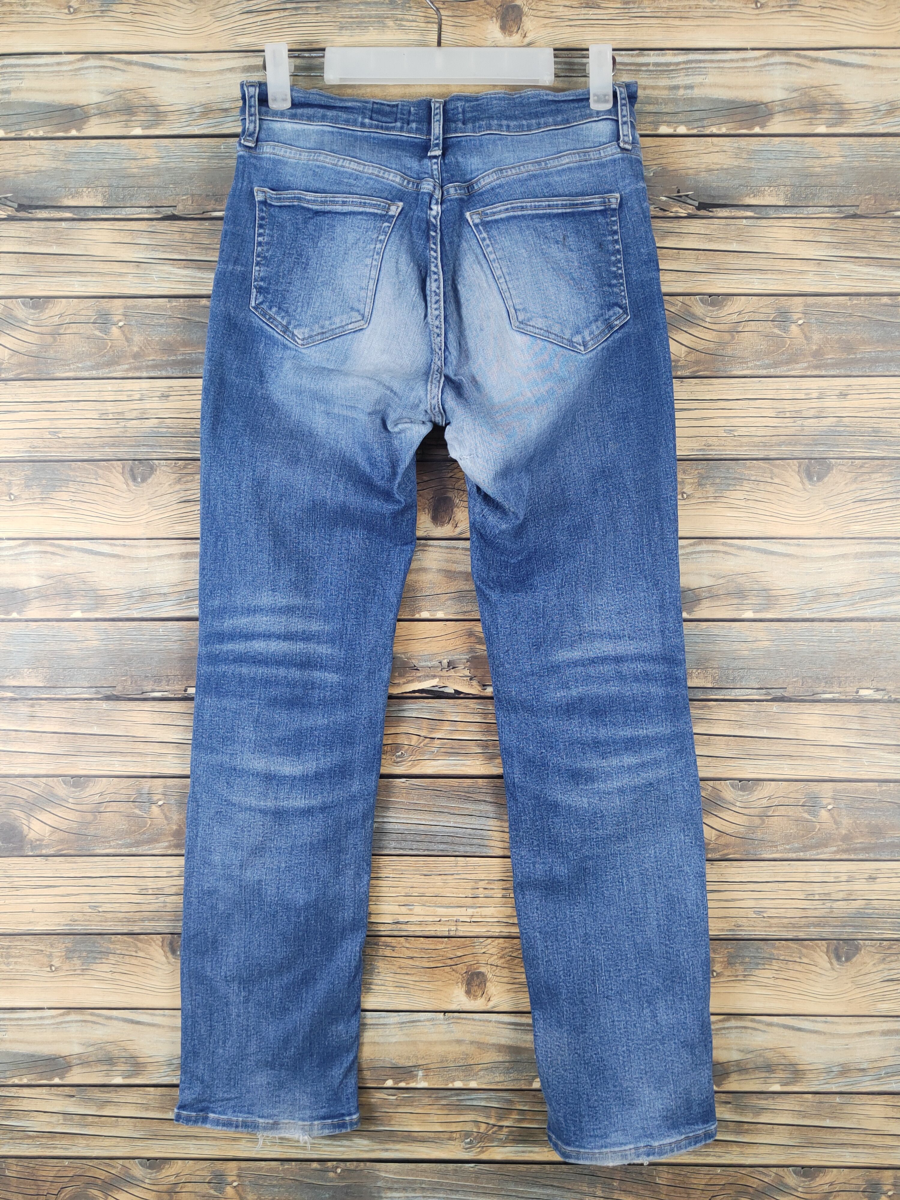 Japanese Brand Japan vintage Blue Distressed Ripped denim Jeans #W1993 Size US 28 / EU 44 - 8 Thumbnail