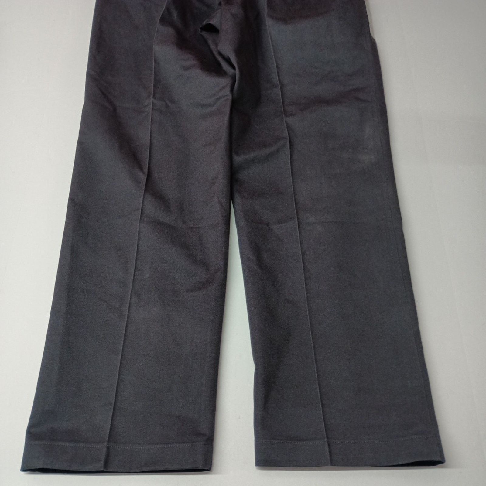 Haggar Haggar Khakis Men's 34x32 Navy Blue Wrinkle Free Plain Front Size US 34 / EU 50 - 6 Thumbnail