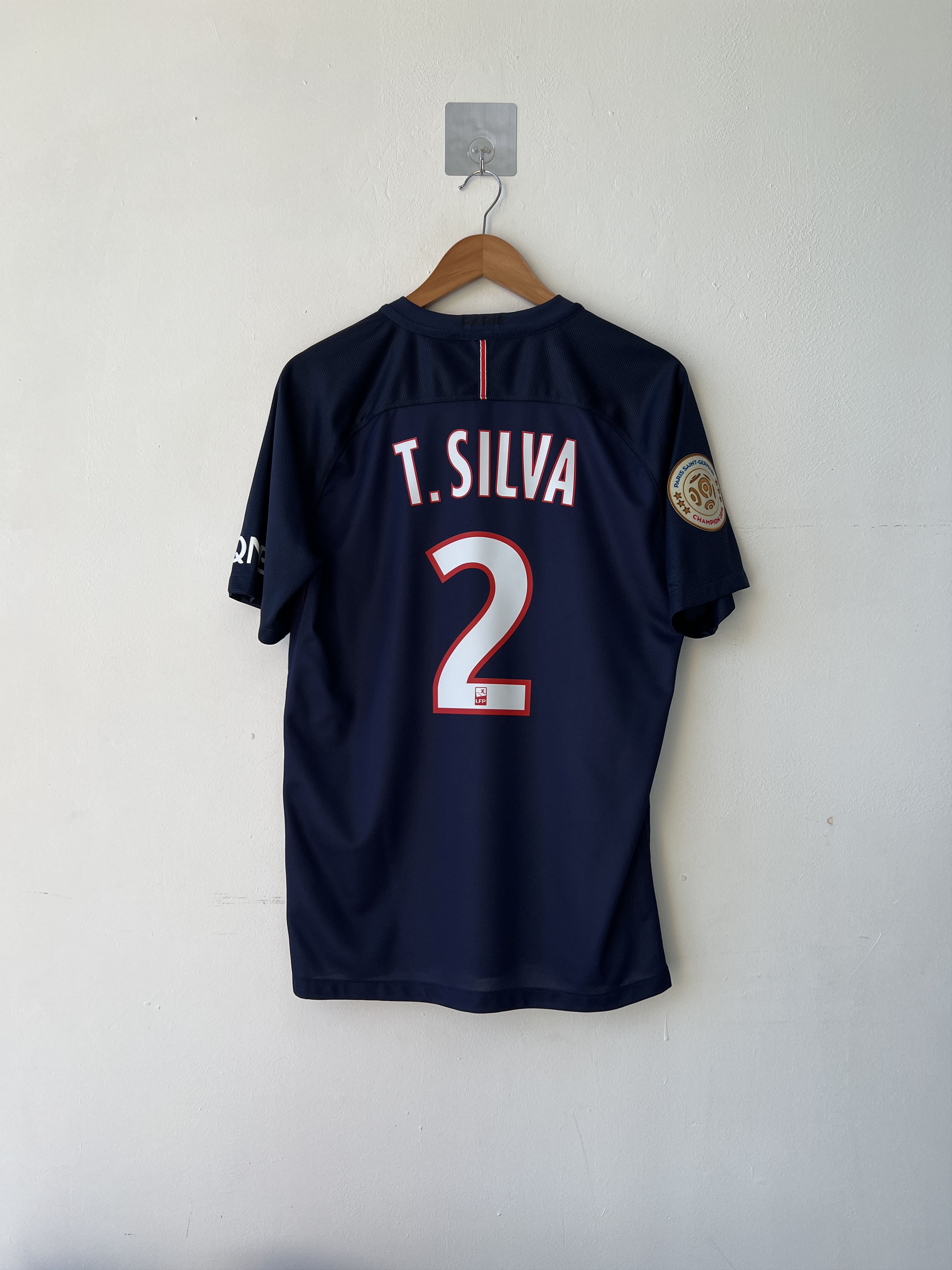 Nike (M) PSG 2016-17 Home Kit T. Silva #2 Size US M / EU 48-50 / 2 - 1 Thumbnail