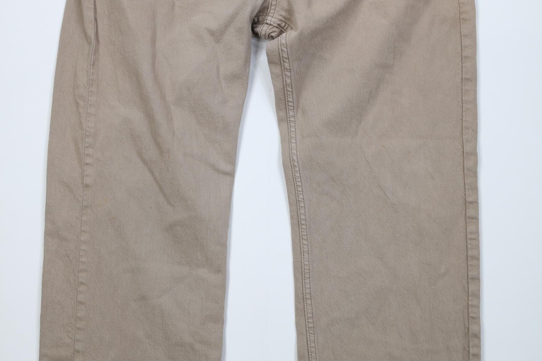 Levi's Vintage Y2K Levis 505 Regular Straight Leg Jeans Beige Size US 38 / EU 54 - 3 Thumbnail